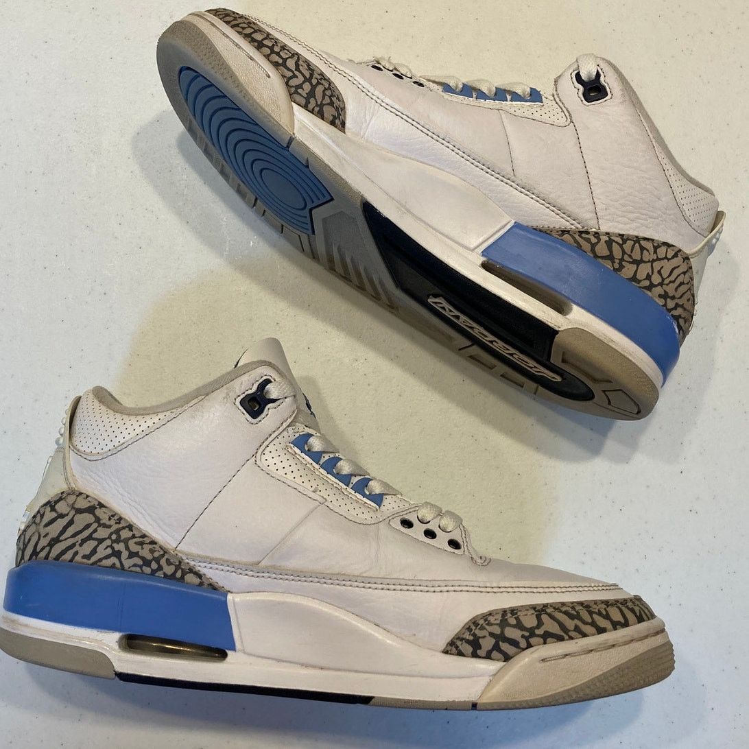 Jordan Brand × Nike Nike Air Jordan 3 Retro "UNC (2020)" Size US 8.5 / EU 41-42 - 3 Thumbnail