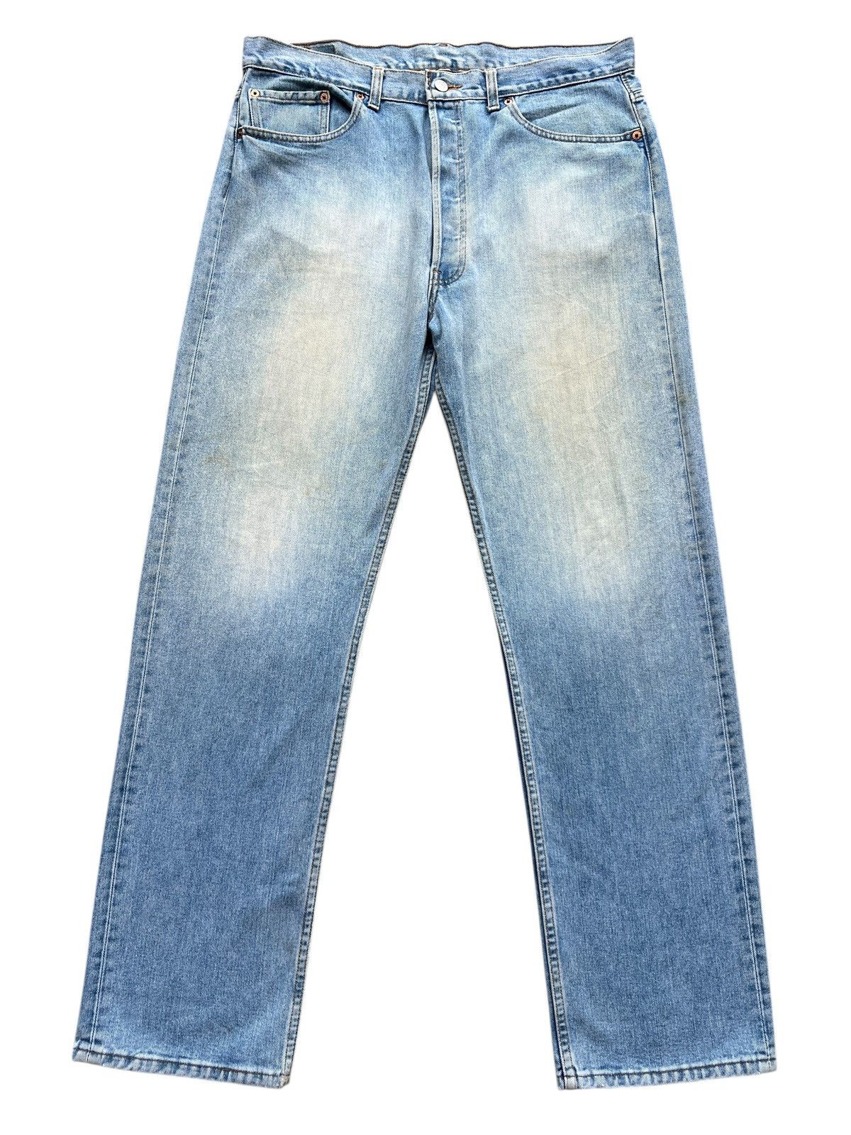 Levi's Vintage 90s Levis 501 USA Stonewash Denim Jeans 36x32 Size US 36 / EU 52 - 2 Thumbnail