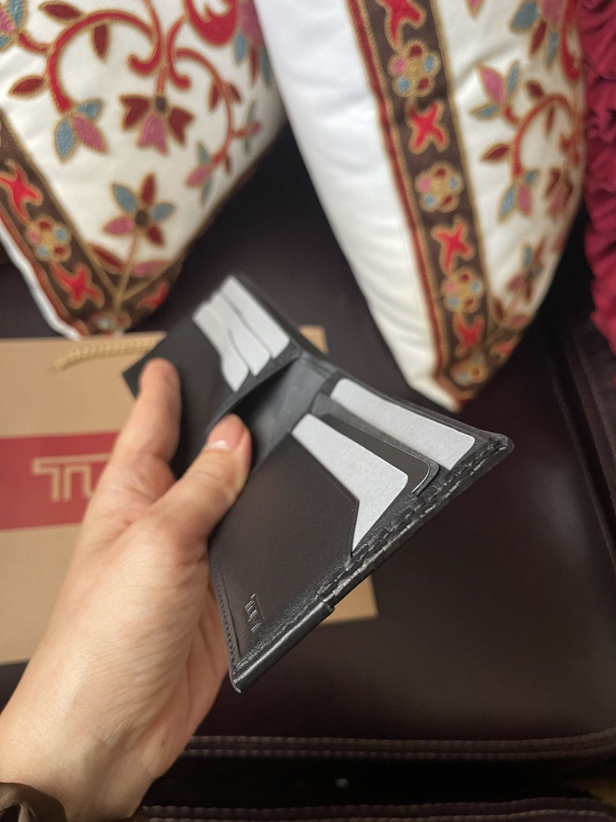 Tumi NWT TUMI horizon slg slim single billfold wallet leather Size ONE SIZE - 4 Thumbnail