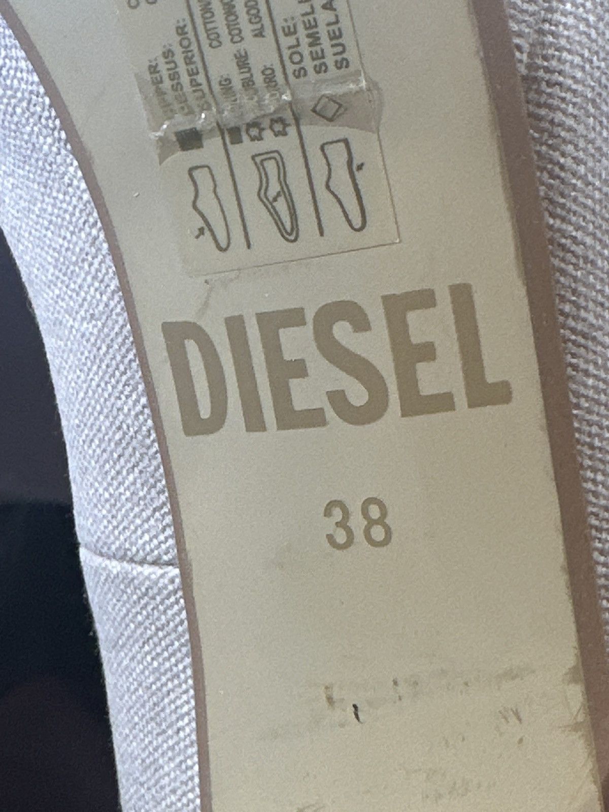 Diesel Diesel KRISTALY Heel Platform Ivory Size US 8 / IT 38 - 9 Thumbnail