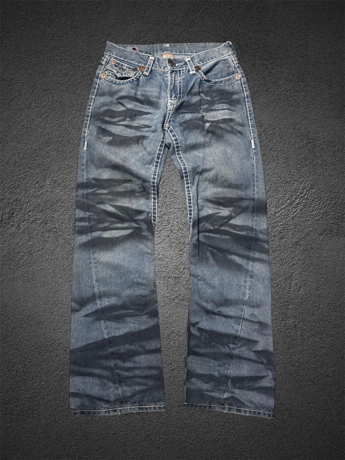 If Six Was Nine × Japanese Brand × True Religion true religion flared distressed denim jeans Size US 30 / EU 46 - 1 Thumbnail