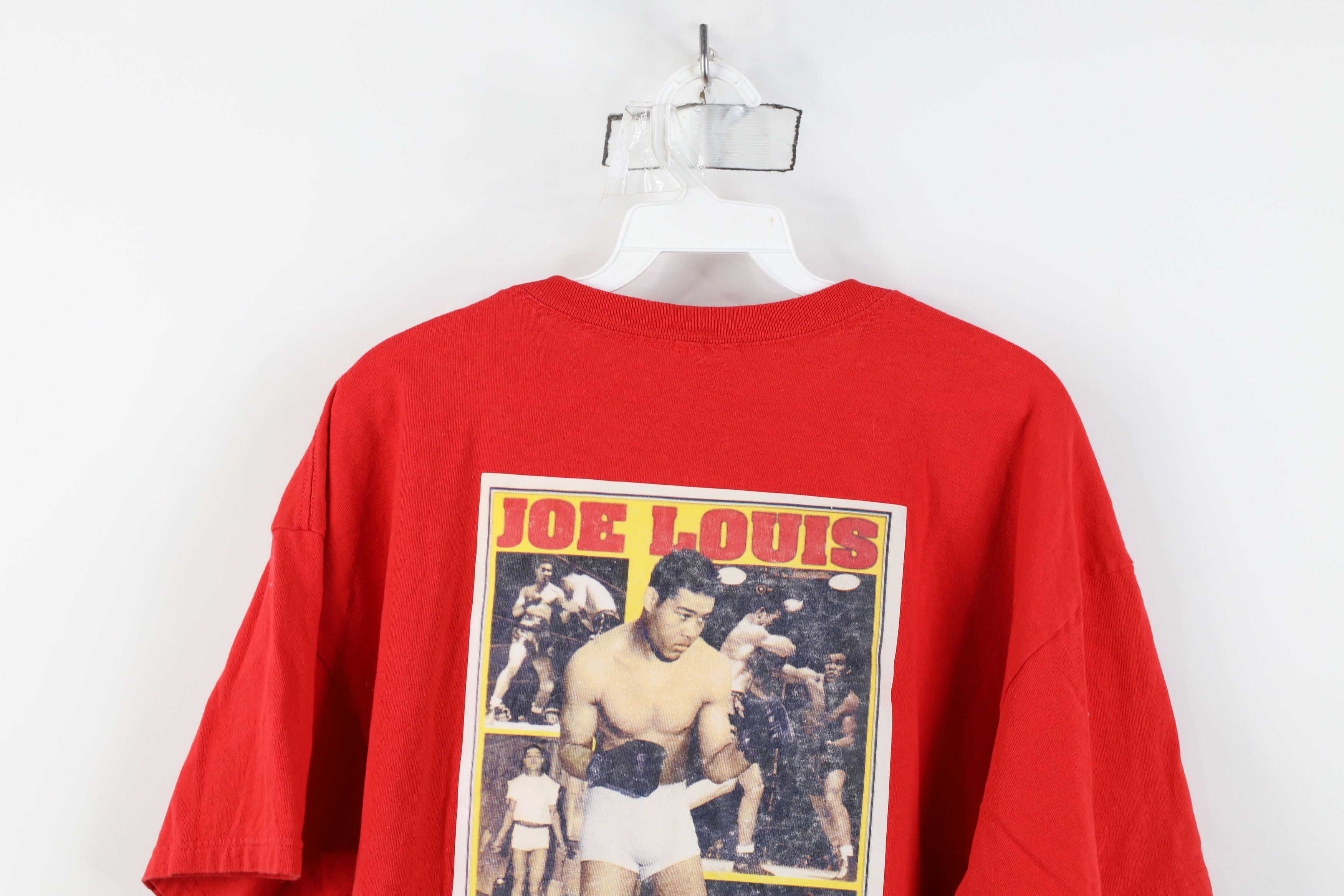 Vintage Vintage 90s Y2K Joe Louis The Great Brown Bomber T-Shirt Size US XXL / EU 58 / 5 - 14 Thumbnail