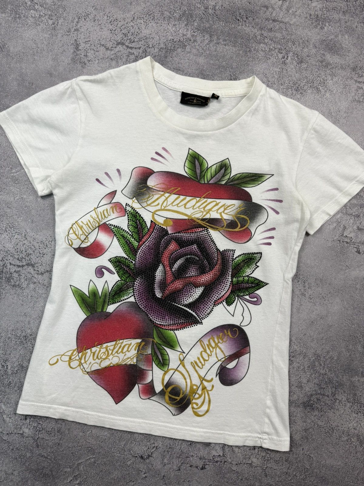Christian Audigier Vintage Y2K Ed Hardy By Christian Audigier T-Shirt Rare Tee Size M / US 6-8 / IT 42-44 - 6 Thumbnail