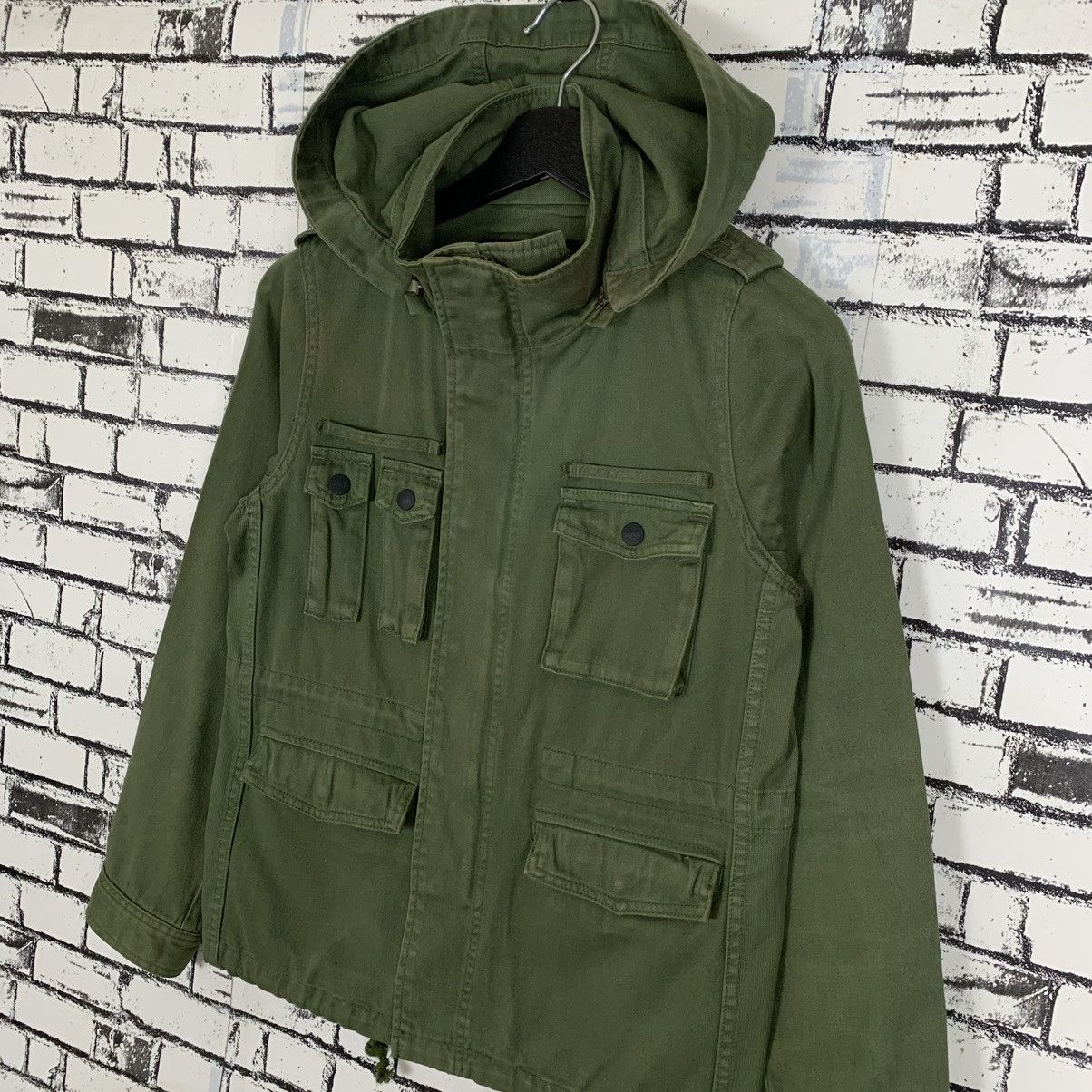 Designer × Japanese Brand × Vintage Vintage X-Girl Army Jacket Size US S / EU 44-46 / 1 - 2 Thumbnail