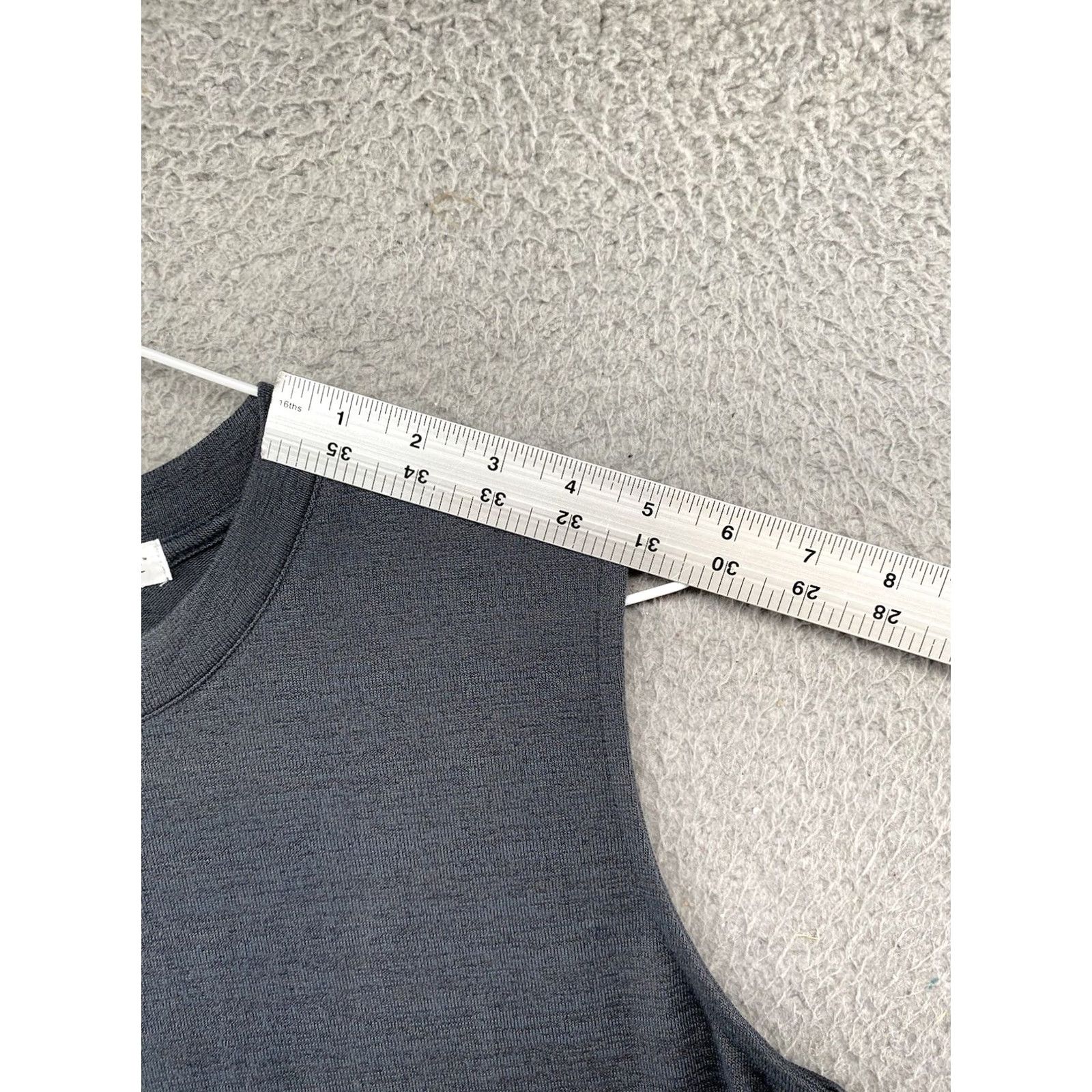 Vintage Prologue Women’s Sleeveless Tank Long Knit Double Side Slit Gray Dress M Size M / US 6-8 / IT 42-44 - 6 Thumbnail