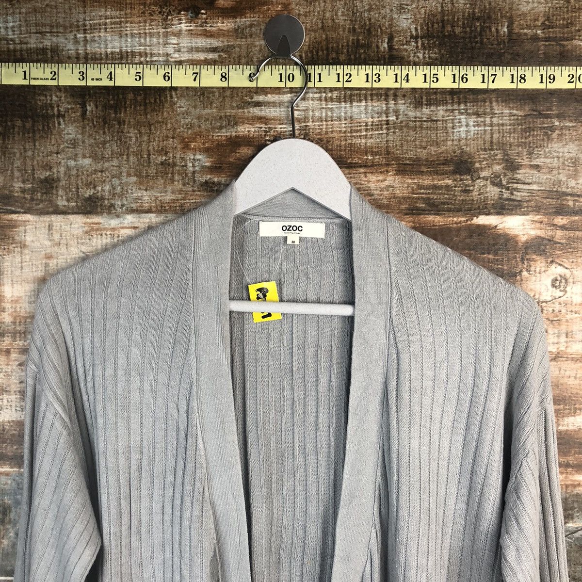 Japanese Brand Ozoc Grey Cardigan Knitwear #A1287 Size M / US 6-8 / IT 42-44 - 4 Thumbnail