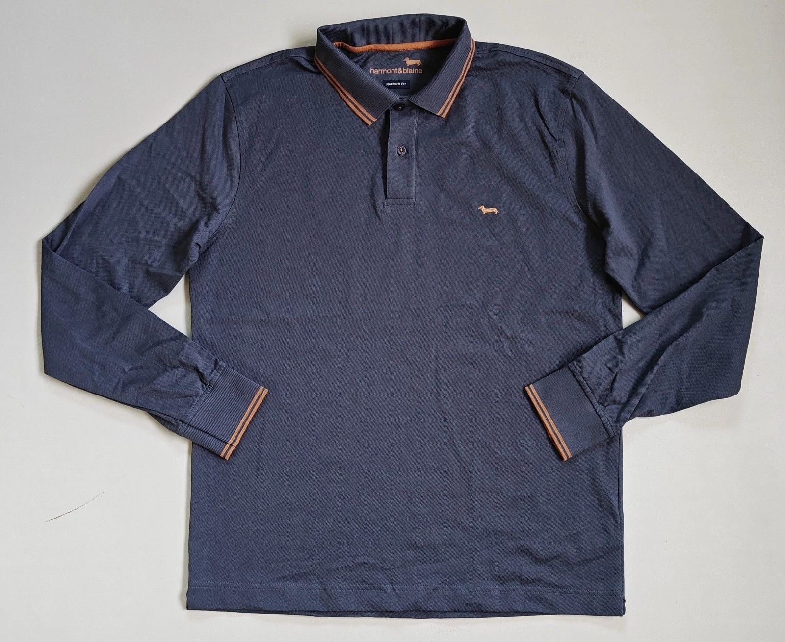 Harmont & Blaine Harmont & Blaine Longsleeves Polo Shirt ASM/2144 Size US XL / EU 56 / 4 - 2 Thumbnail