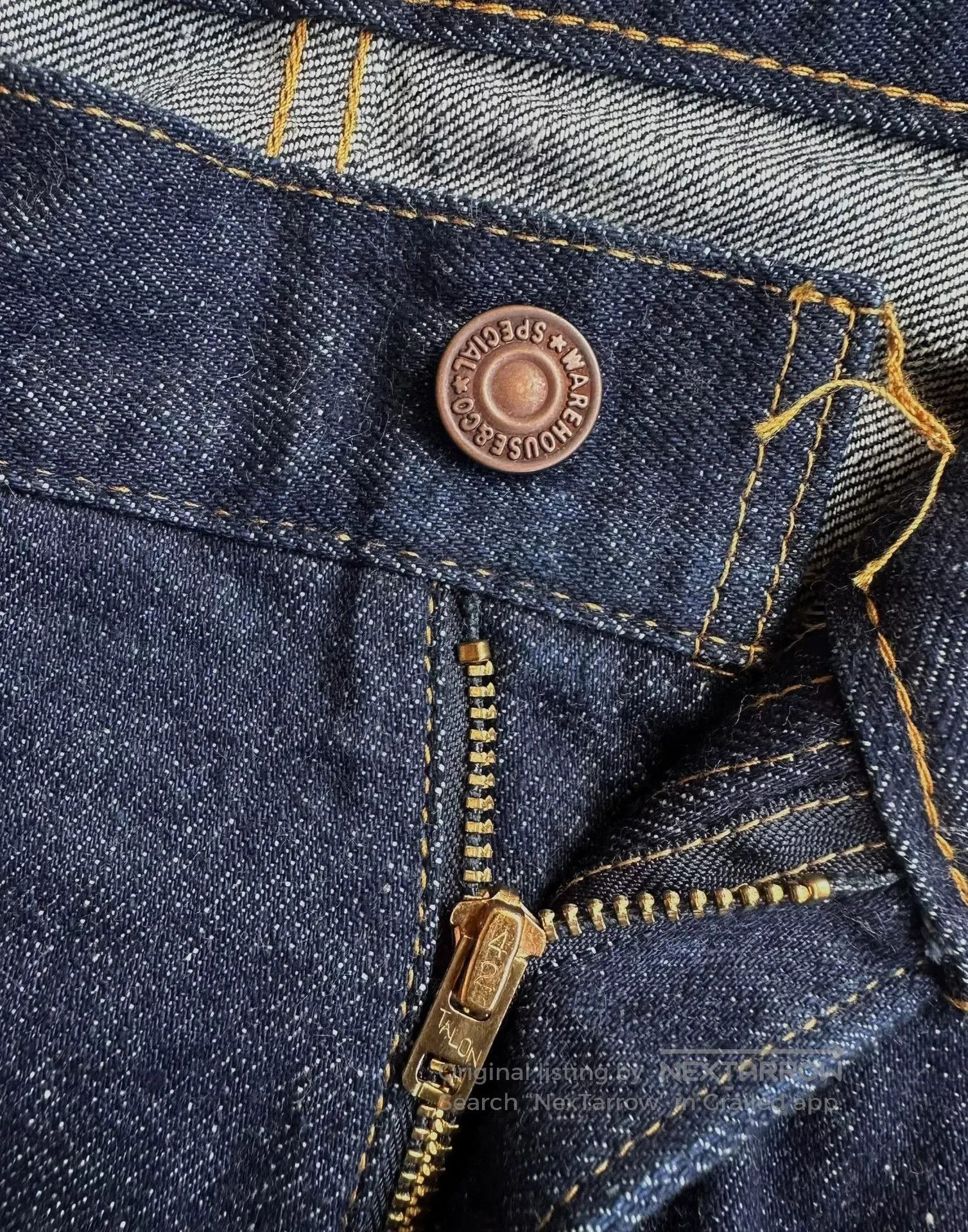 Warehouse & Co. warehouse 1105 raw denim straight jeans. Size US 30 / EU 46 - 4 Thumbnail