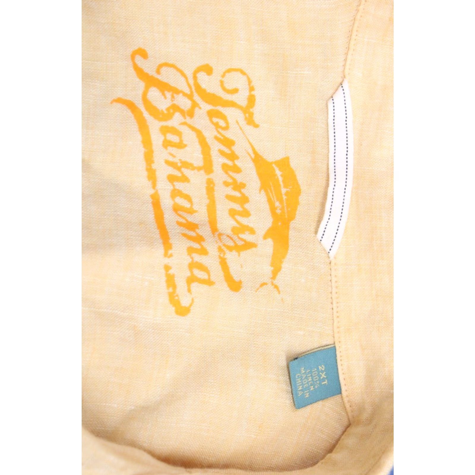 Tommy Bahama VINTAGE Tommy Bahama Linen Shirt Men's XXL Orange Long Sleeve Summer Beach Comfort Relax Size US XXL / EU 58 / 5 - 4 Thumbnail