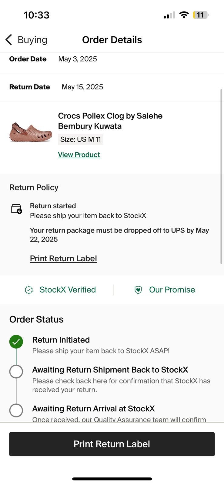 Crocs × Salehe Bembury Crocs pollex Clog Size US 11 / EU 44 - 5 Thumbnail