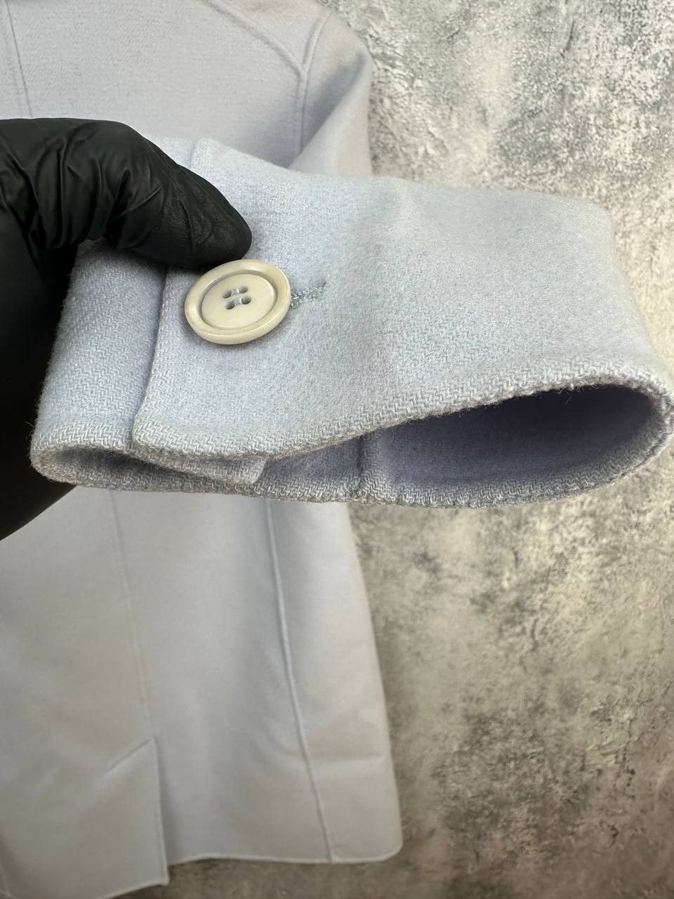 Max Mara Max Mara Studio Cucito a Mano Blue Virgin Wool Tailored Coat Size S / US 4 / IT 40 - 12 Thumbnail