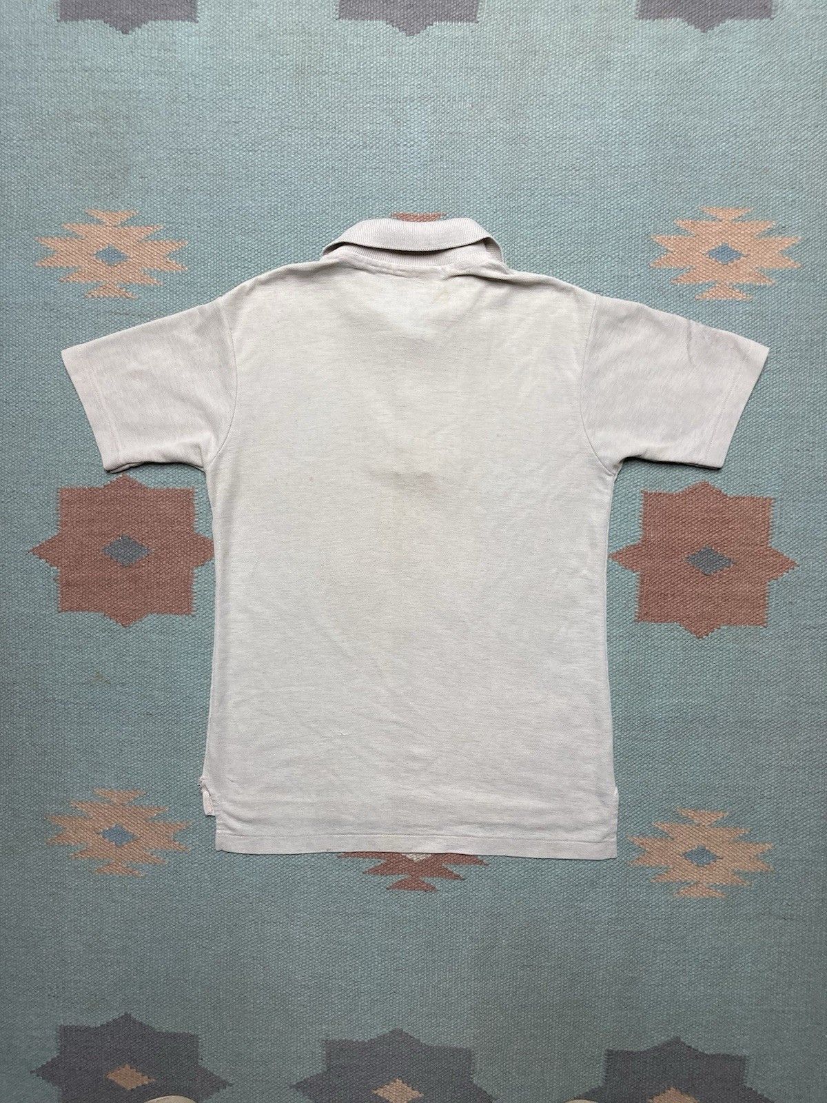 Vintage Vintage 70s polo shirt blank gray cream stained men’s small Size US S / EU 44-46 / 1 - 8 Thumbnail
