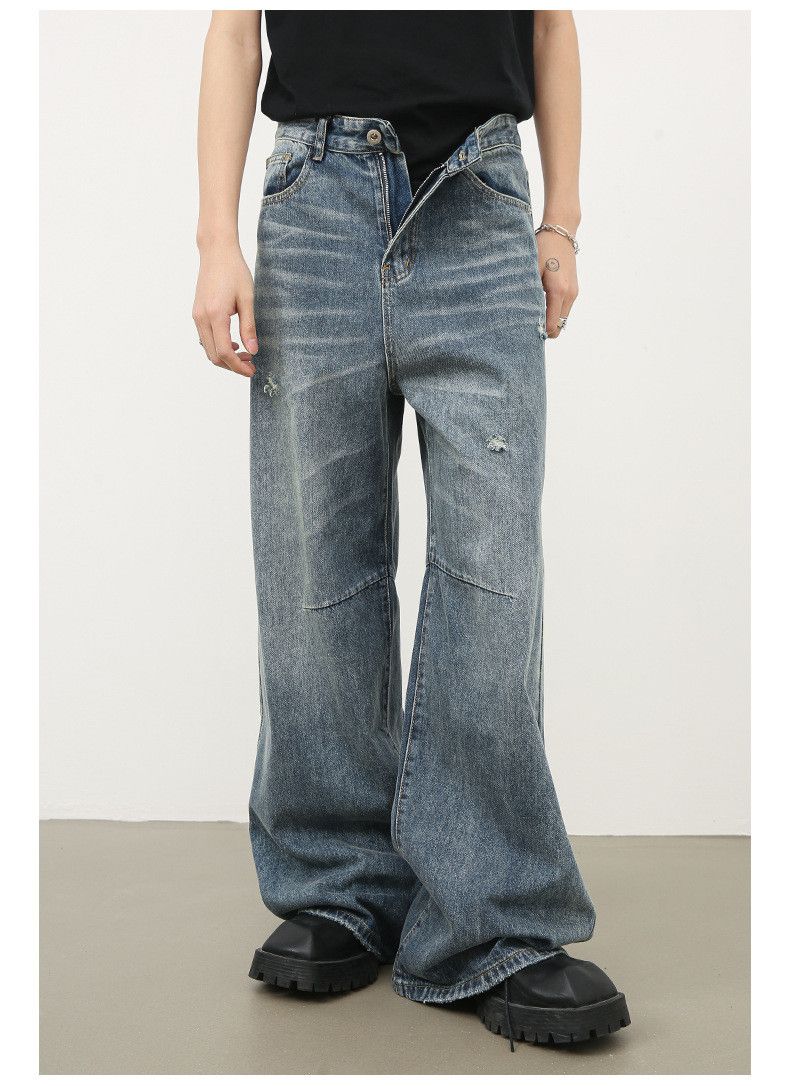Japanese Brand Retro high street washed casual vintage distressed jeans Size US 32 / EU 48 - 5 Thumbnail