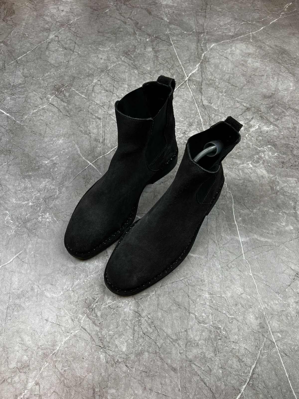 Allsaints AllSaints Suede Grey Chelsea Boots Size US 10 / EU 43 - 6 Thumbnail