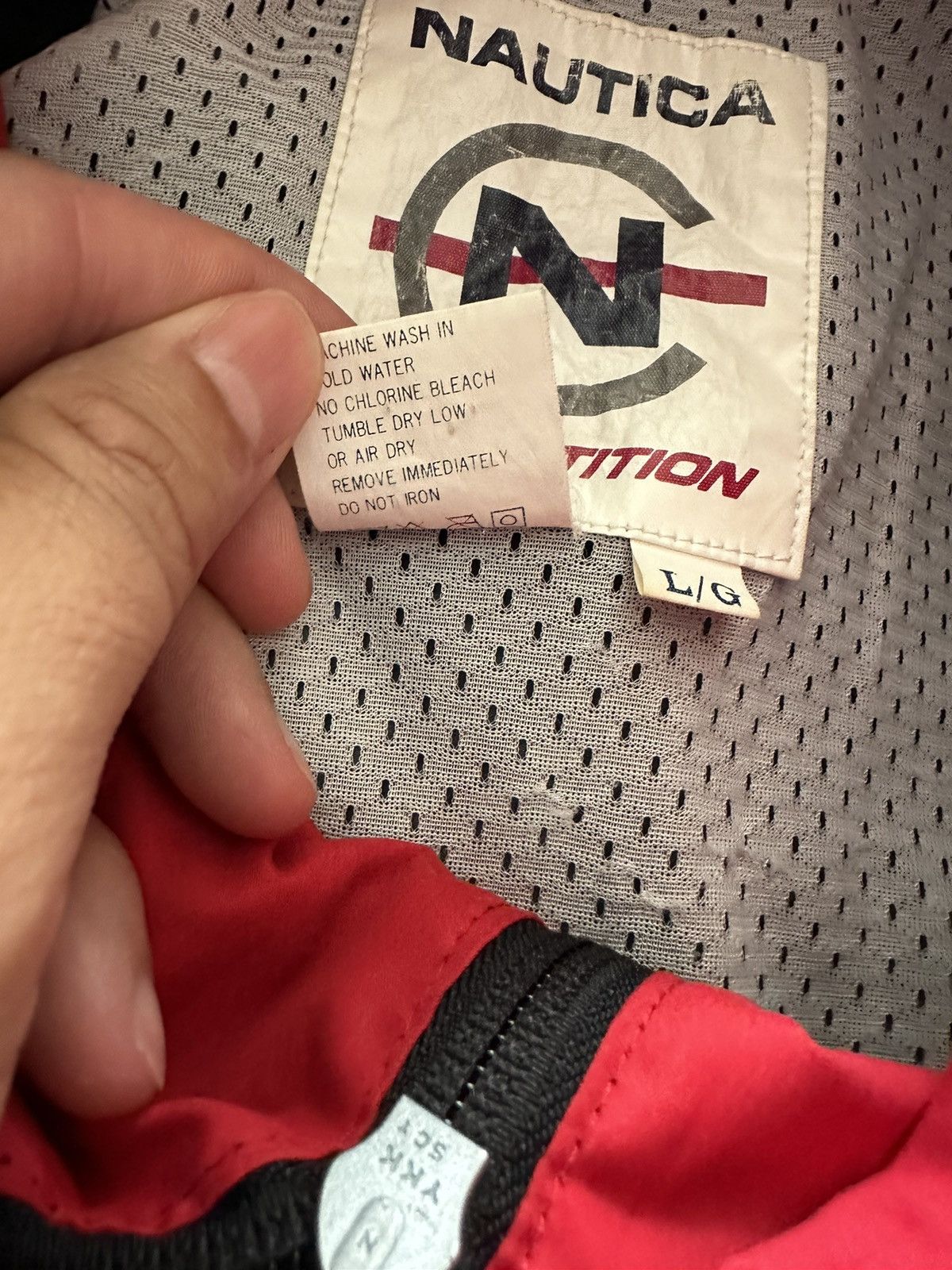 Nautica × Vintage Vintage 90s Nautica Competition Reflect 3M AOP Jacket Size US L / EU 52-54 / 3 - 8 Thumbnail