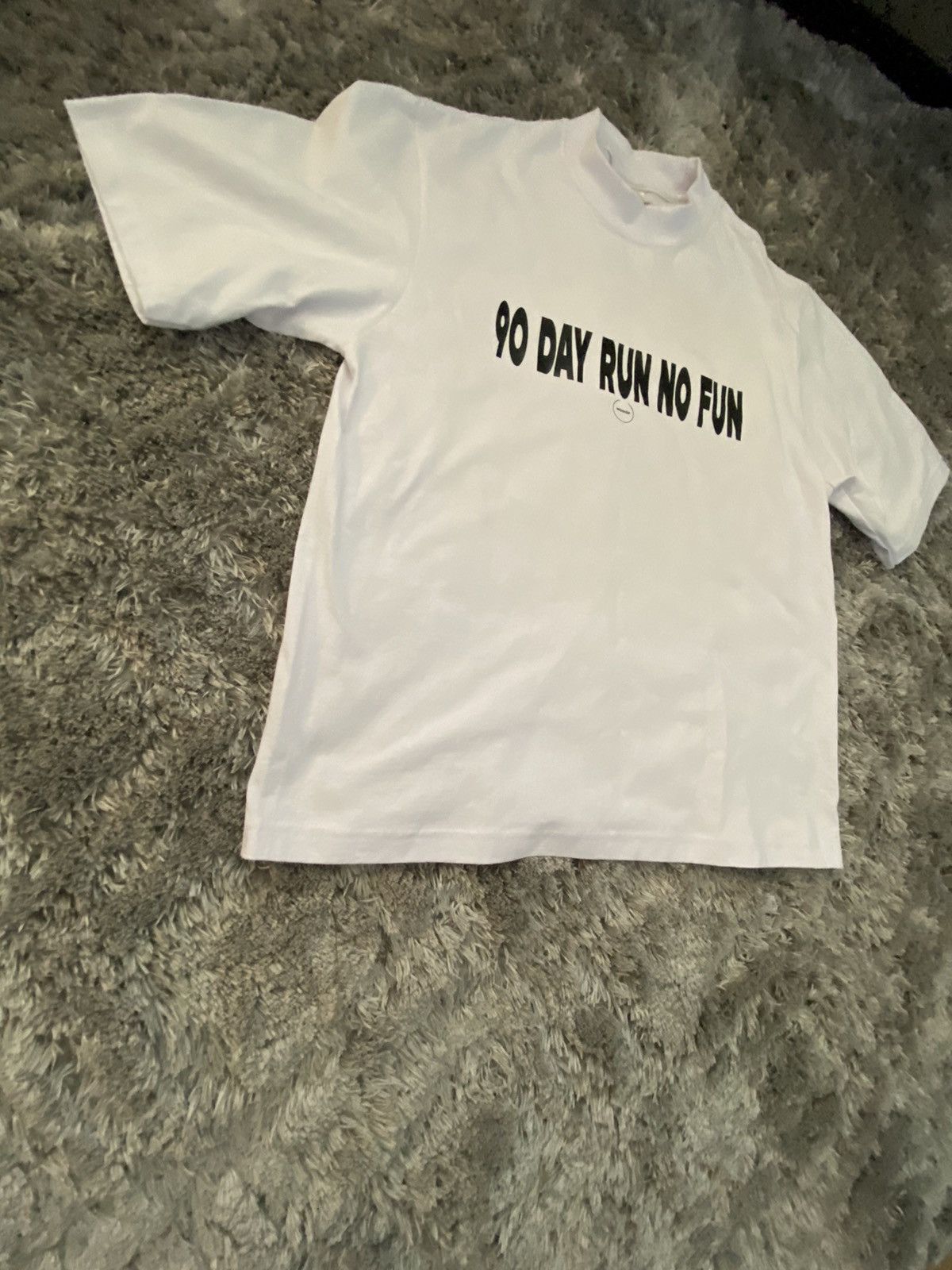 Designer × Vintage “90 Day Run no fun” oversize shirt Size US XS / EU 42 / 0 - 3 Thumbnail