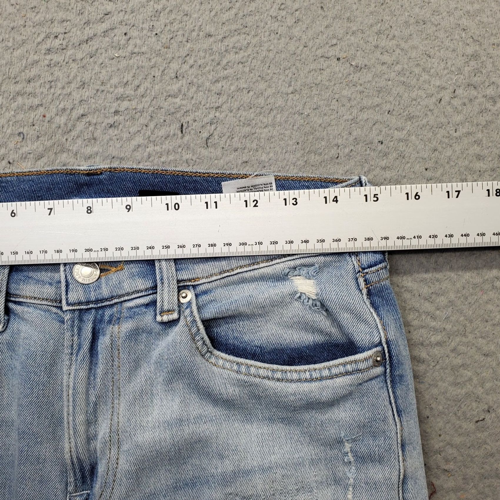 H&M H&M Skinny Coupe Jeans Womens 30/32 Blue Denim Distressed Stretch Streetwear Jeans Size 30" / US 8 / IT 44 - 6 Thumbnail
