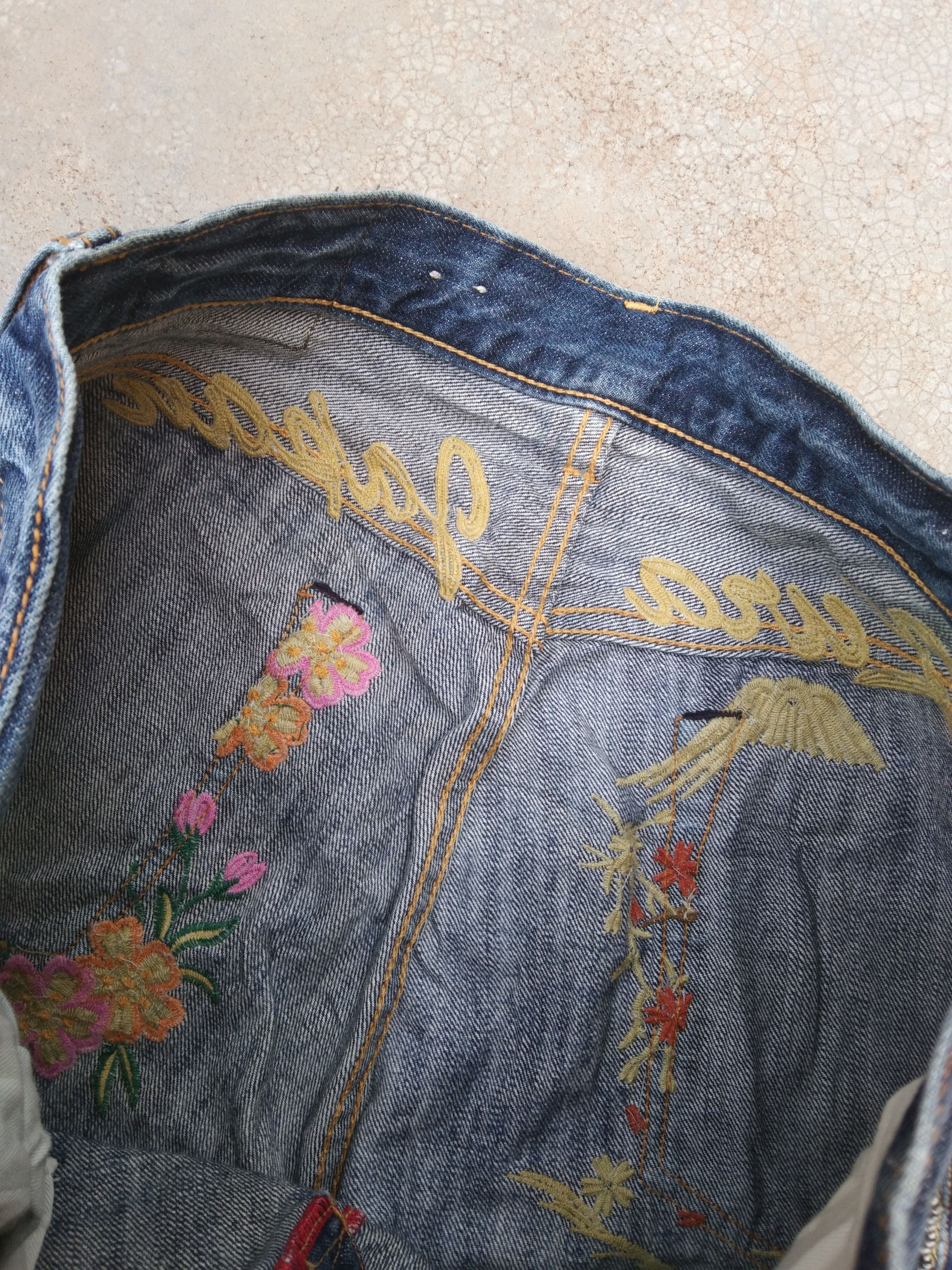 Japanese Brand × Vintage Vintage Eternal Japanese Brand Jeans Embroidered 32x32 Size US 32 / EU 48 - 9 Thumbnail