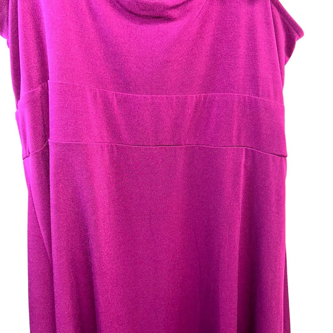 Apt. 9 Apt9 Vibrant Pink Purple Sleeveless Ruffled Dress Medium Size M / US 6-8 / IT 42-44 - 4 Thumbnail