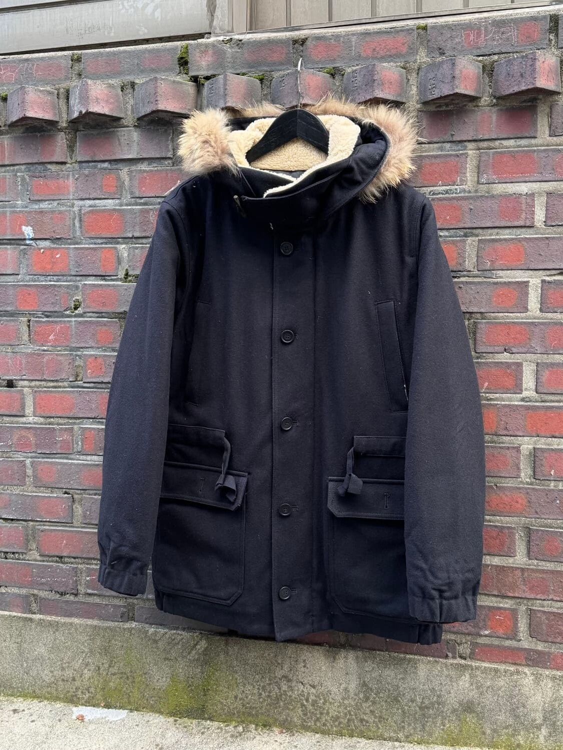 Sandro Sandro Vintage Wool Cargo Coat Size US M / EU 48-50 / 2 - 1 Thumbnail
