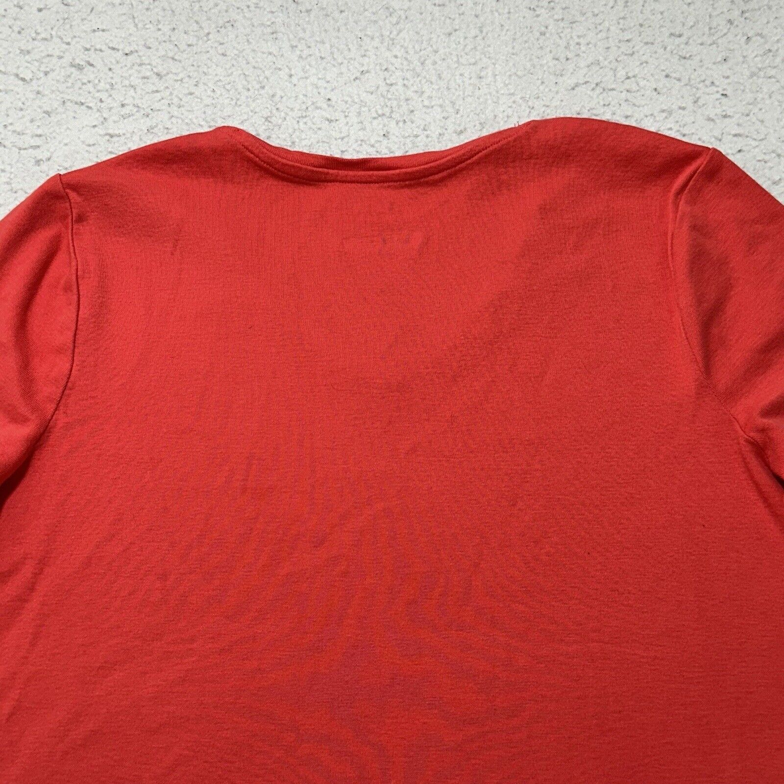 Chicos Chico's The Ultimate Tee Large Pink V-Neck T Shirt Size L / US 10 / IT 46 - 10 Thumbnail