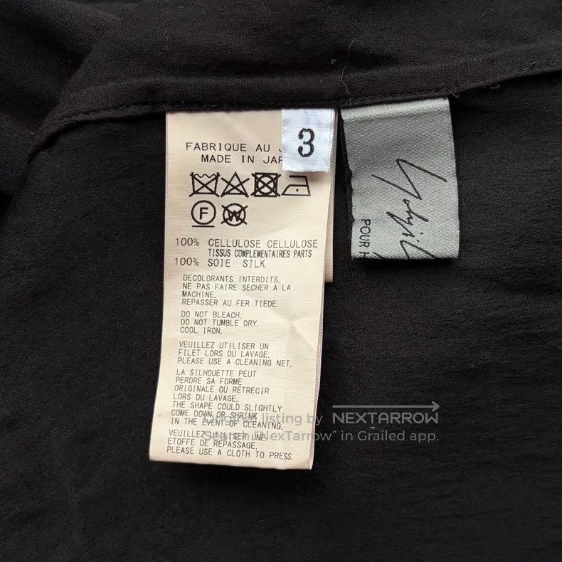 Yohji Yamamoto YOHJI YAMAMOTO Crow Real Silk Short-Sleeve Shirt Size US L / EU 52-54 / 3 - 5 Thumbnail