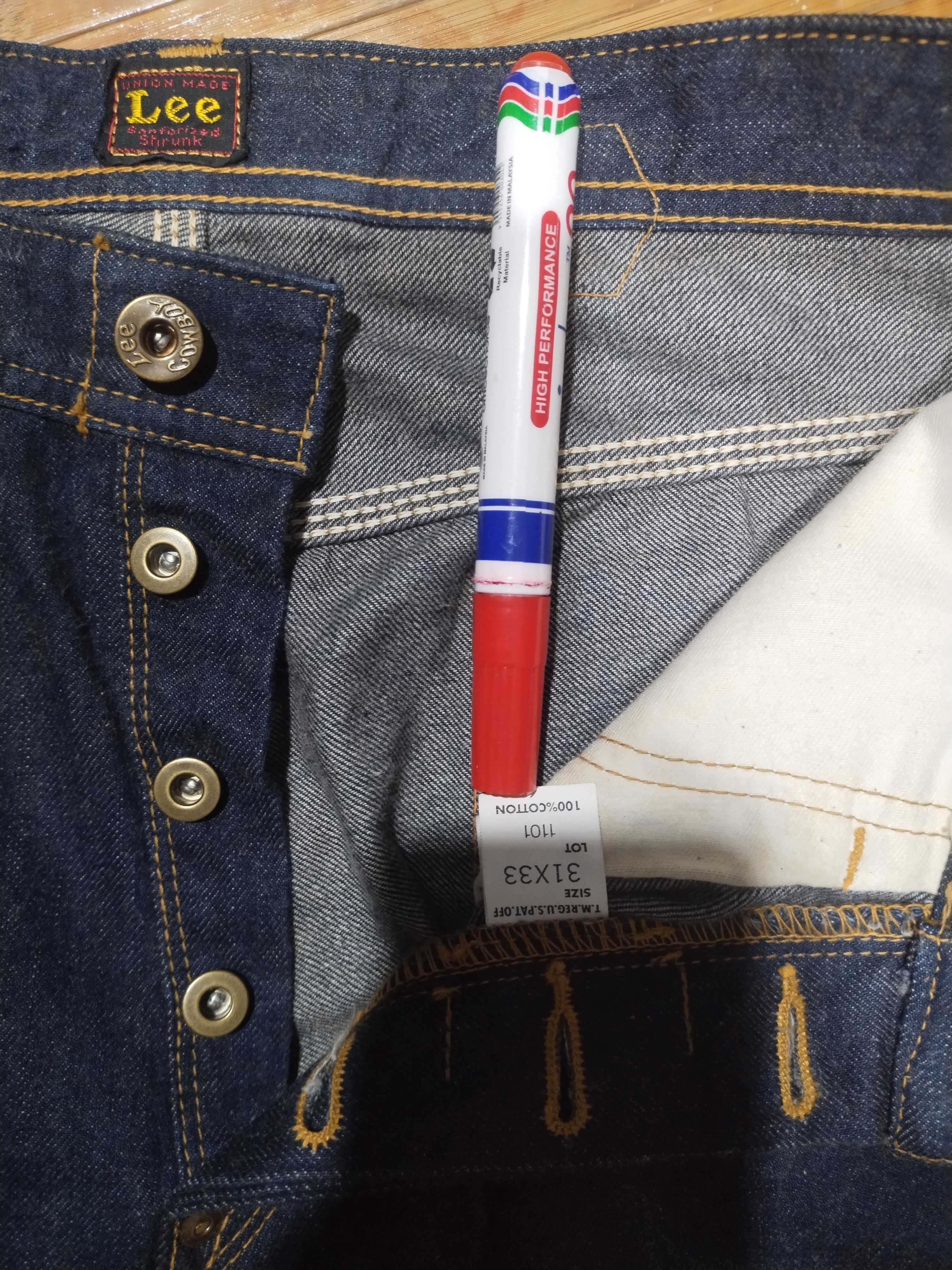 Fox Racing × Lee Lee Sanforized Shrunk Sz 30"/31" Size US 31 - 8 Thumbnail
