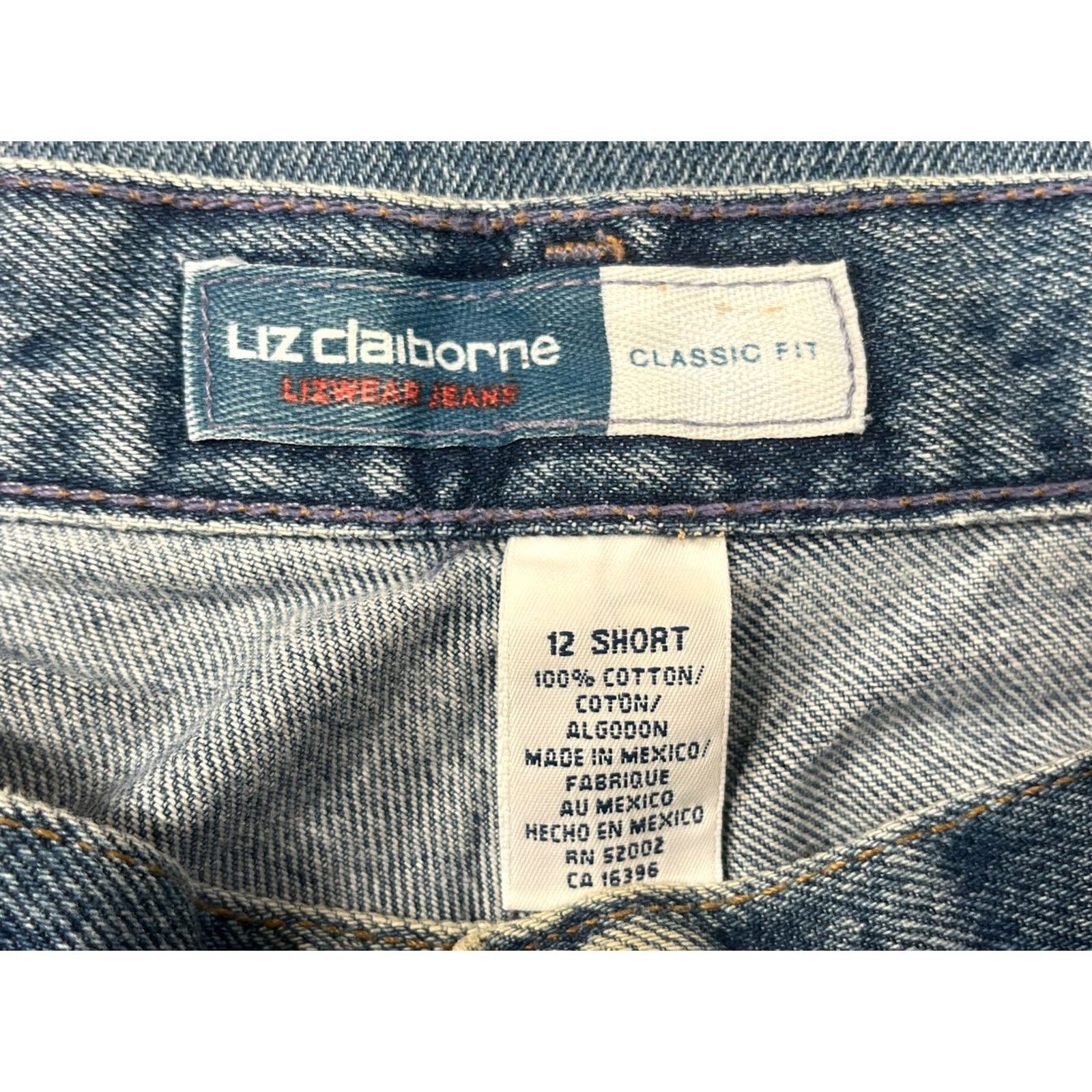 Liz Claiborne Liz Claiborne Jeans Blue 12 Short High Rise Classic Denim Long Women’s 12 Short Jeans Liz Claiborne - Size 34" / US 12 / IT 48 - 7 Thumbnail