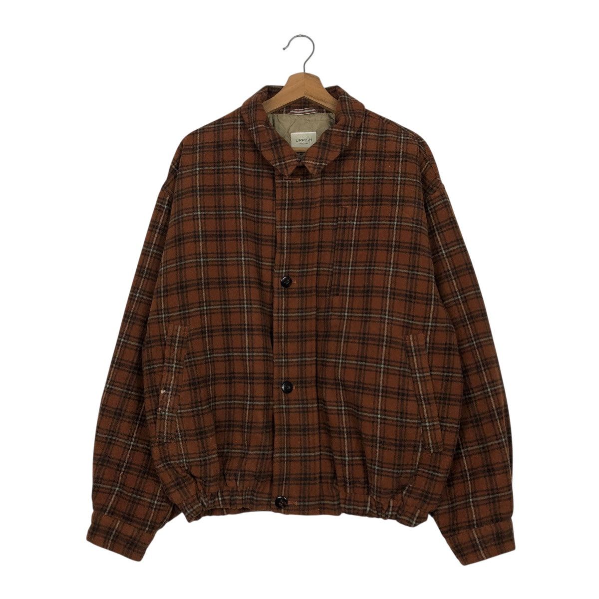 Japanese Brand 🔥VINTAGE BOMBER JACKET TARTAN DESIGN UPPISH ISSEY MIYAKE Size US L / EU 52-54 / 3 - 3 Thumbnail