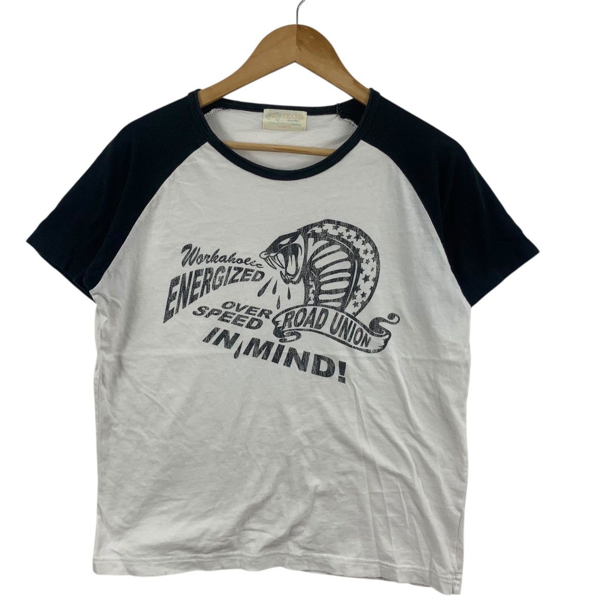 Beams Plus BEAMS PLUS Road Union Workaholic Energized Tee Shirt Top Size M / US 6-8 / IT 42-44 - 4 Thumbnail