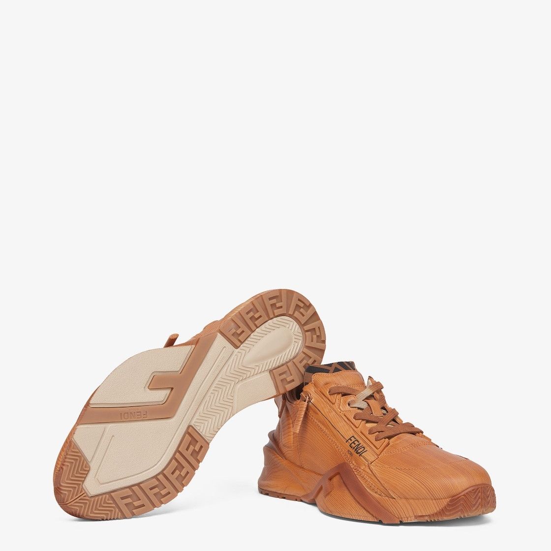 Fendi o1w1db10525 Flow Sneakers in Brown Size US 8 / EU 41 - 5 Thumbnail