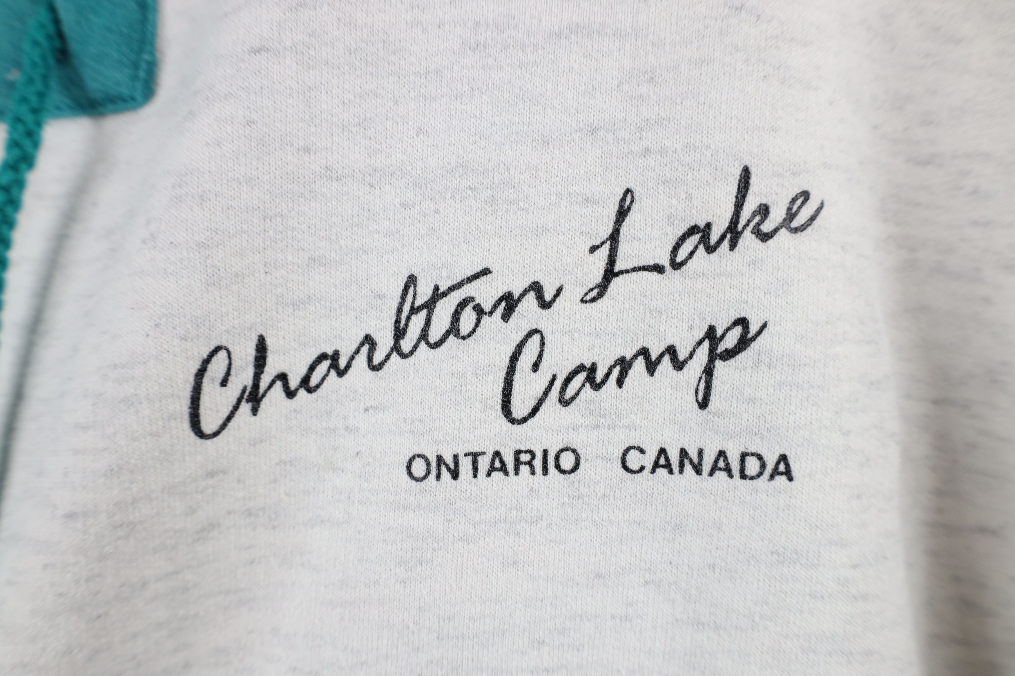 Vintage Vintage 90s Streetwear Camp Canada After Hood Hoodie Gray Size US XL / EU 56 / 4 - 4 Thumbnail