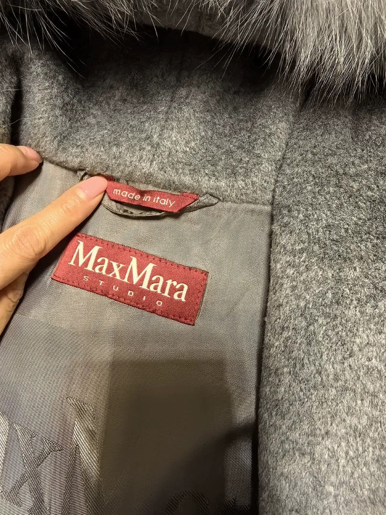Max Mara Max Mara Sheep and Fox Fur Collar Coat Size M / US 6-8 / IT 42-44 - 2 Thumbnail