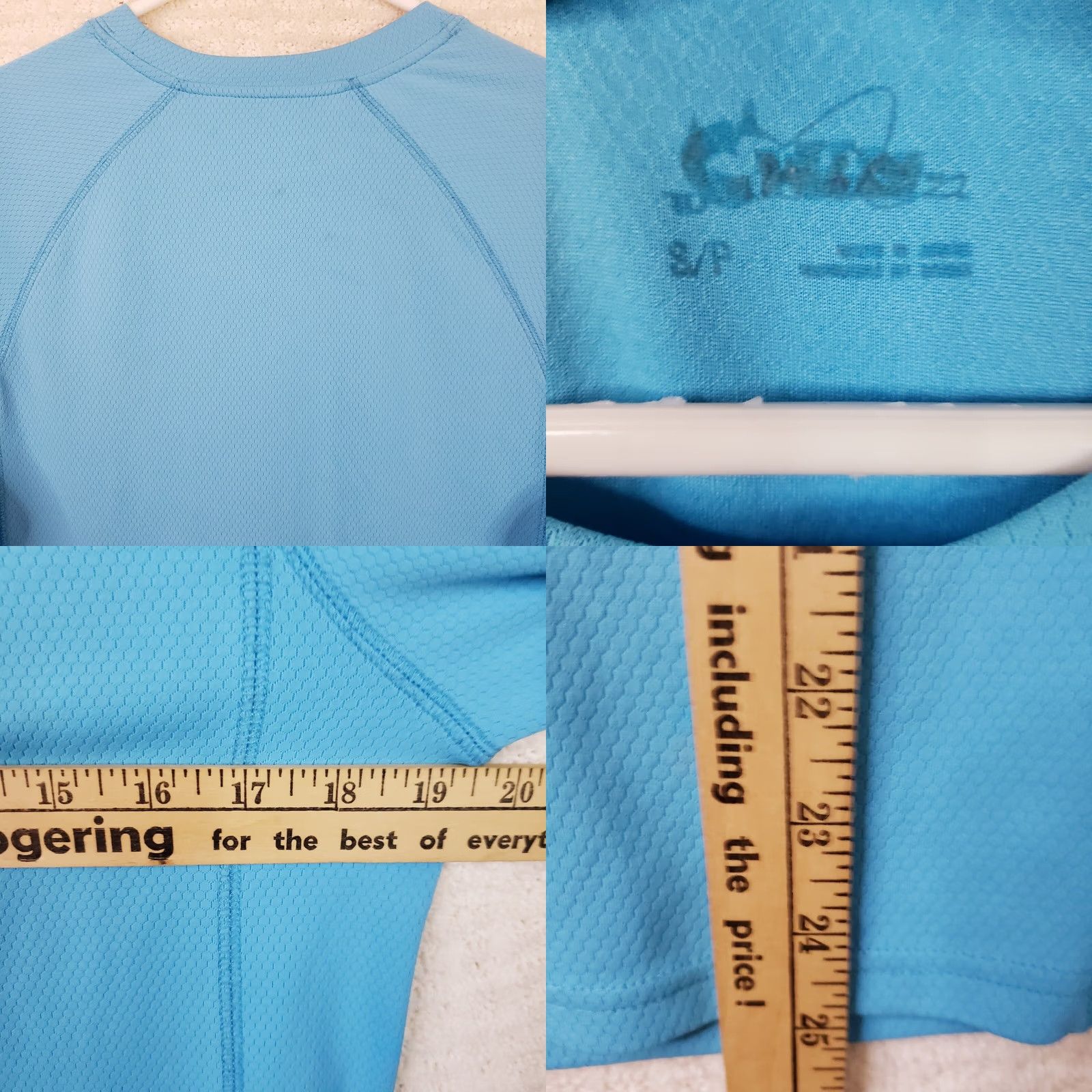 Vintage World Wide Sportsman Shirt Men S Sea Blue Long Sleeve Fishing Sun Shirt Stretch Size US S / EU 44-46 / 1 - 8 Thumbnail