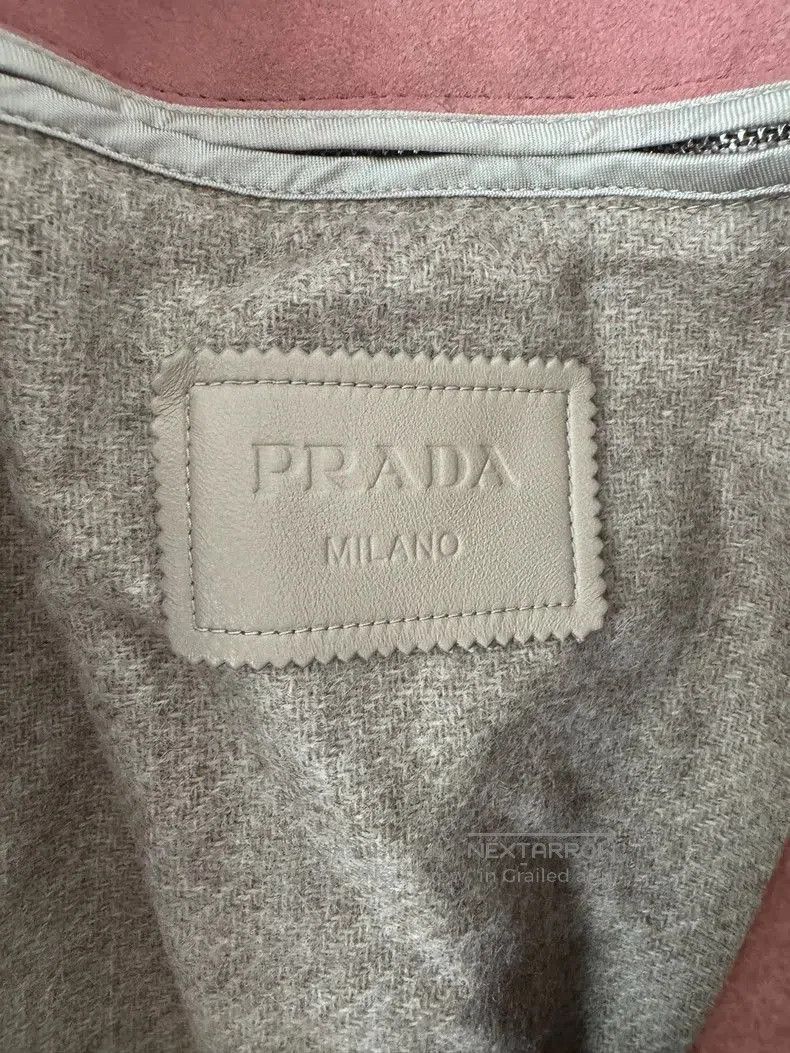 Prada Pink Vintage Suede Leather Jacket. Size US M / EU 48-50 / 2 - 4 Thumbnail