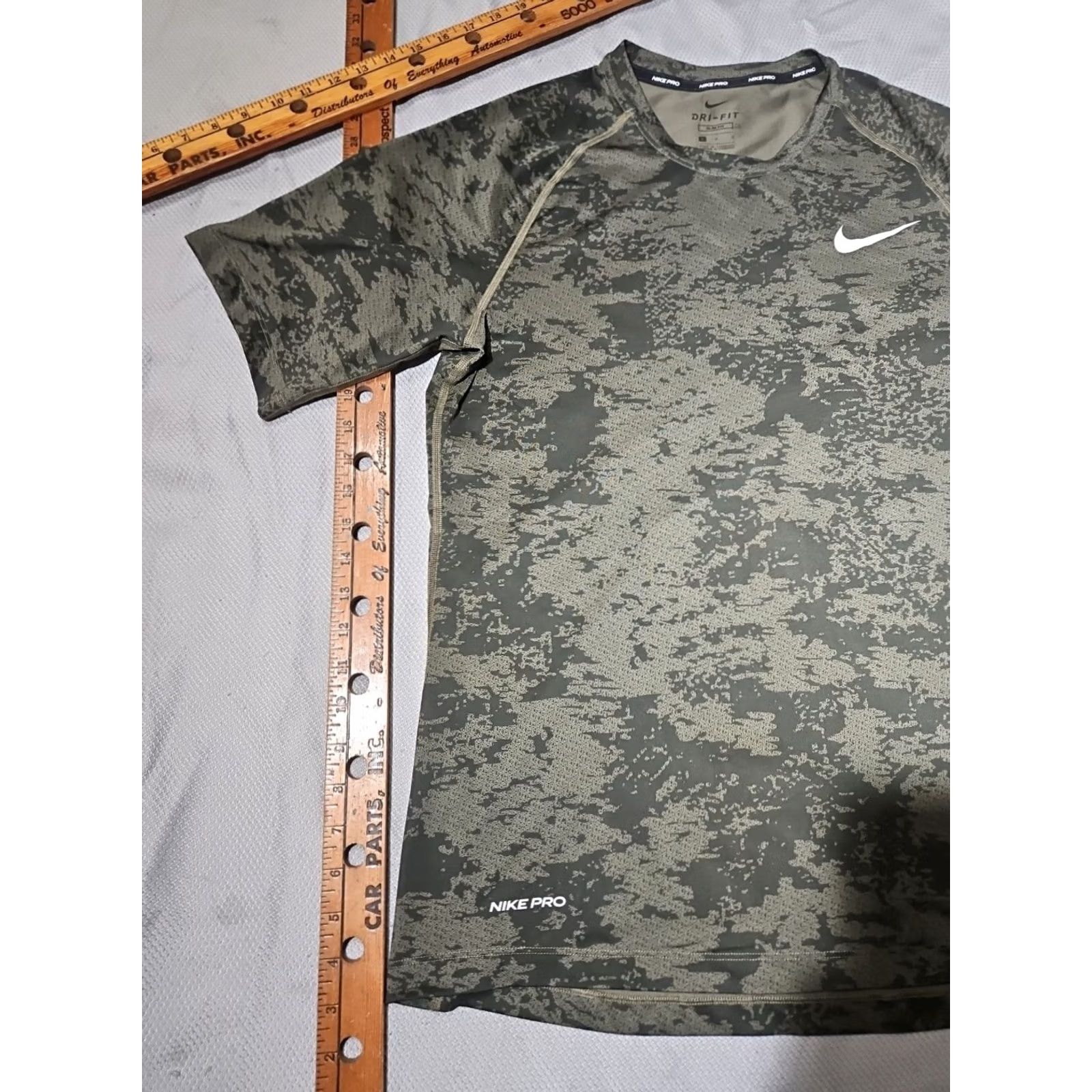 Nike Nike Pro Shirt Mens L Green Digital Camouflage Dri Fit Performance Tee Size US L / EU 52-54 / 3 - 4 Thumbnail