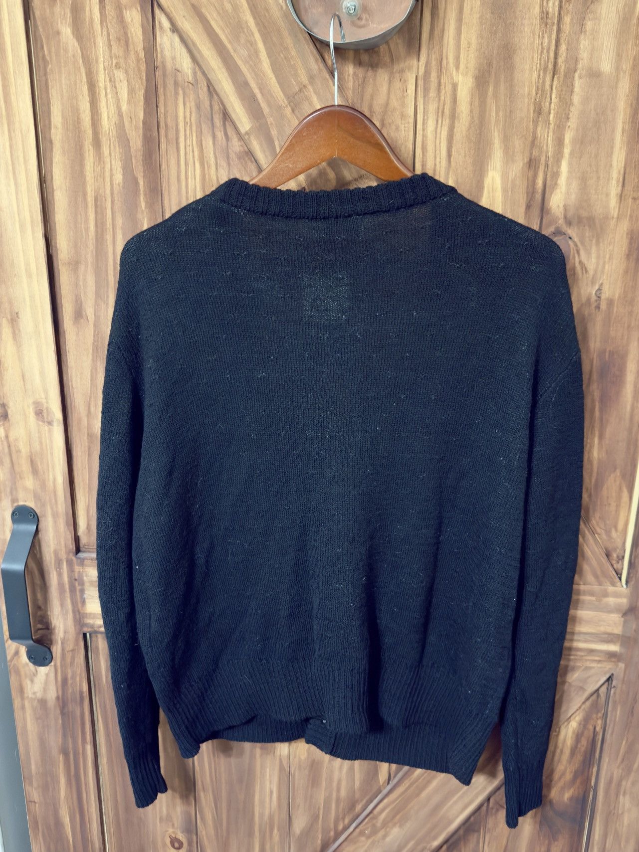 John Elliott John Elliott High Twisted Wool Cardigan/ Black Size US M / EU 48-50 / 2 - 2 Thumbnail