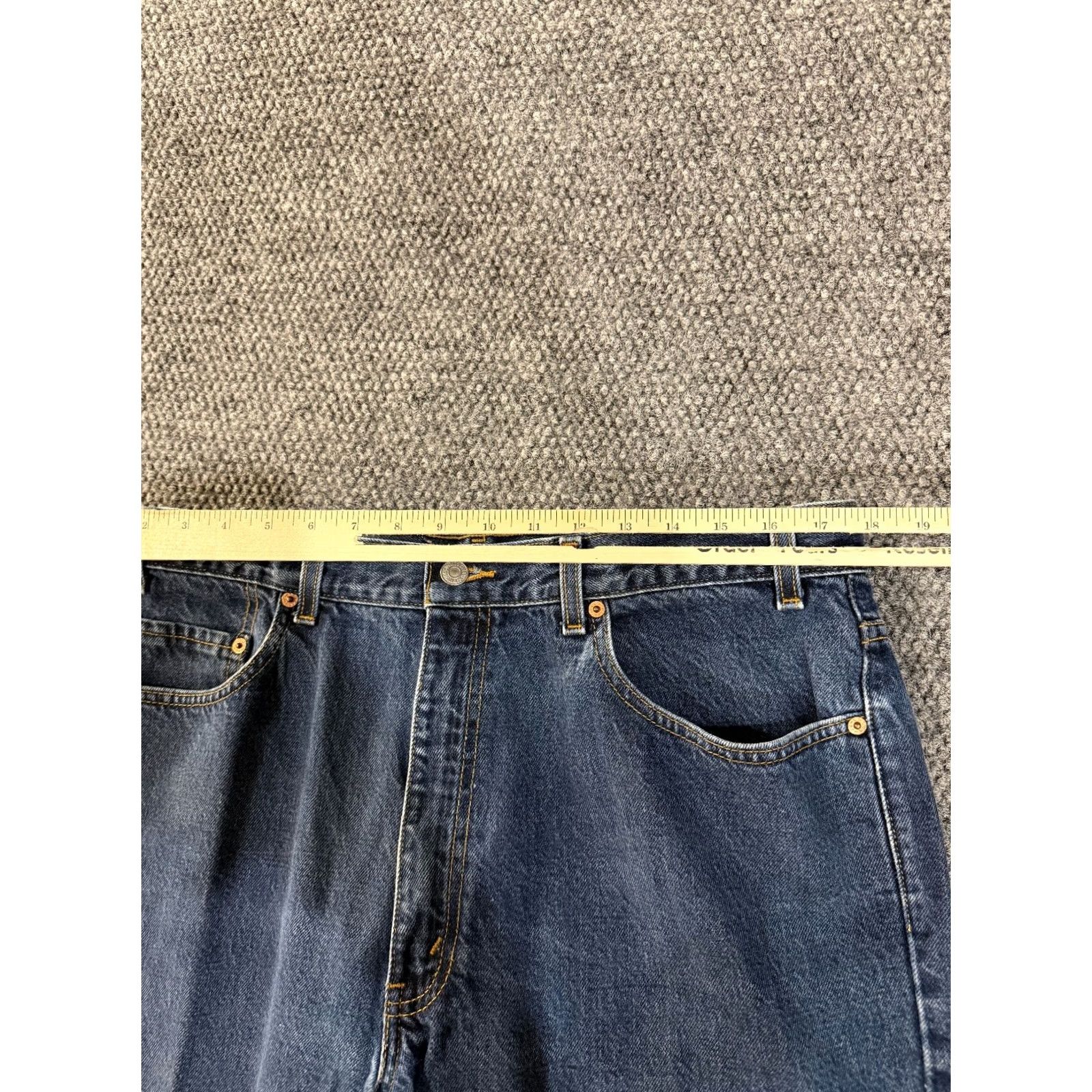 Levi's Levi's 550 Jeans Men 38x32 Blue Relaxed Fit Denim Straight Leg Casual Shirt? Size US 38 / EU 54 - 4 Thumbnail