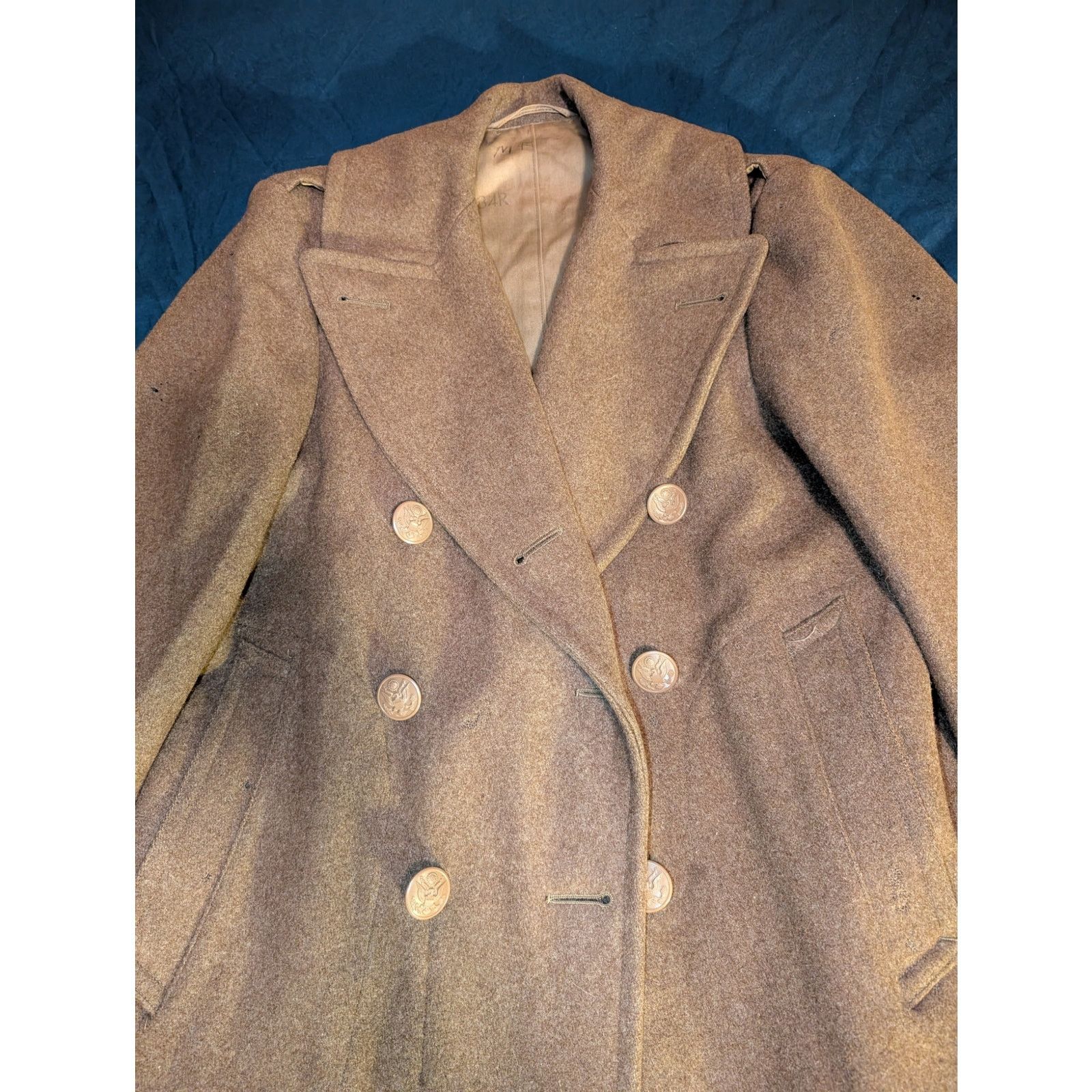 Alpha Industries Vintage Military WW2 WWII Heavy Wool Peacoat Small 34R USA Size US S / EU 44-46 / 1 - 2 Thumbnail