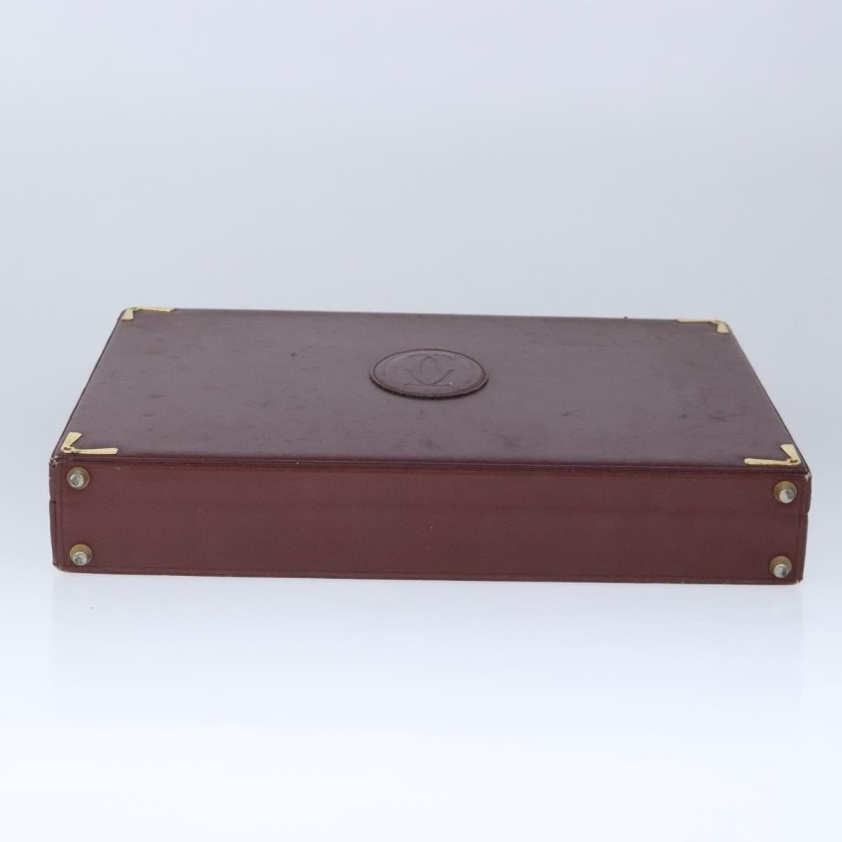 Cartier Cartier Trunk Leather Bordeaux Gold Size ONE SIZE - 9 Thumbnail