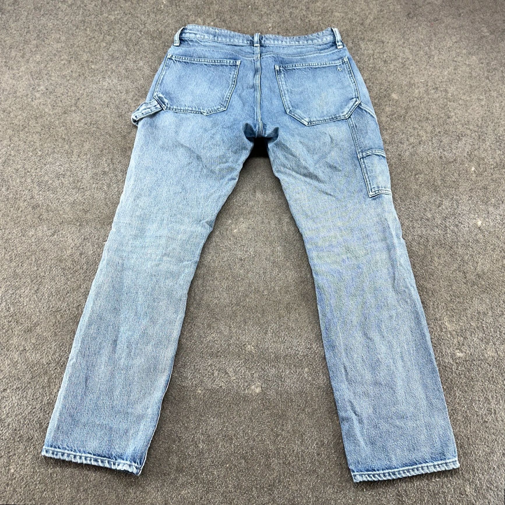 Rag & Bone rag & bone Jeans Womens 31 Blue Carpenter Regular Straight Light Wash Cotton Size 24" / US 00 / IT 34 - 6 Thumbnail