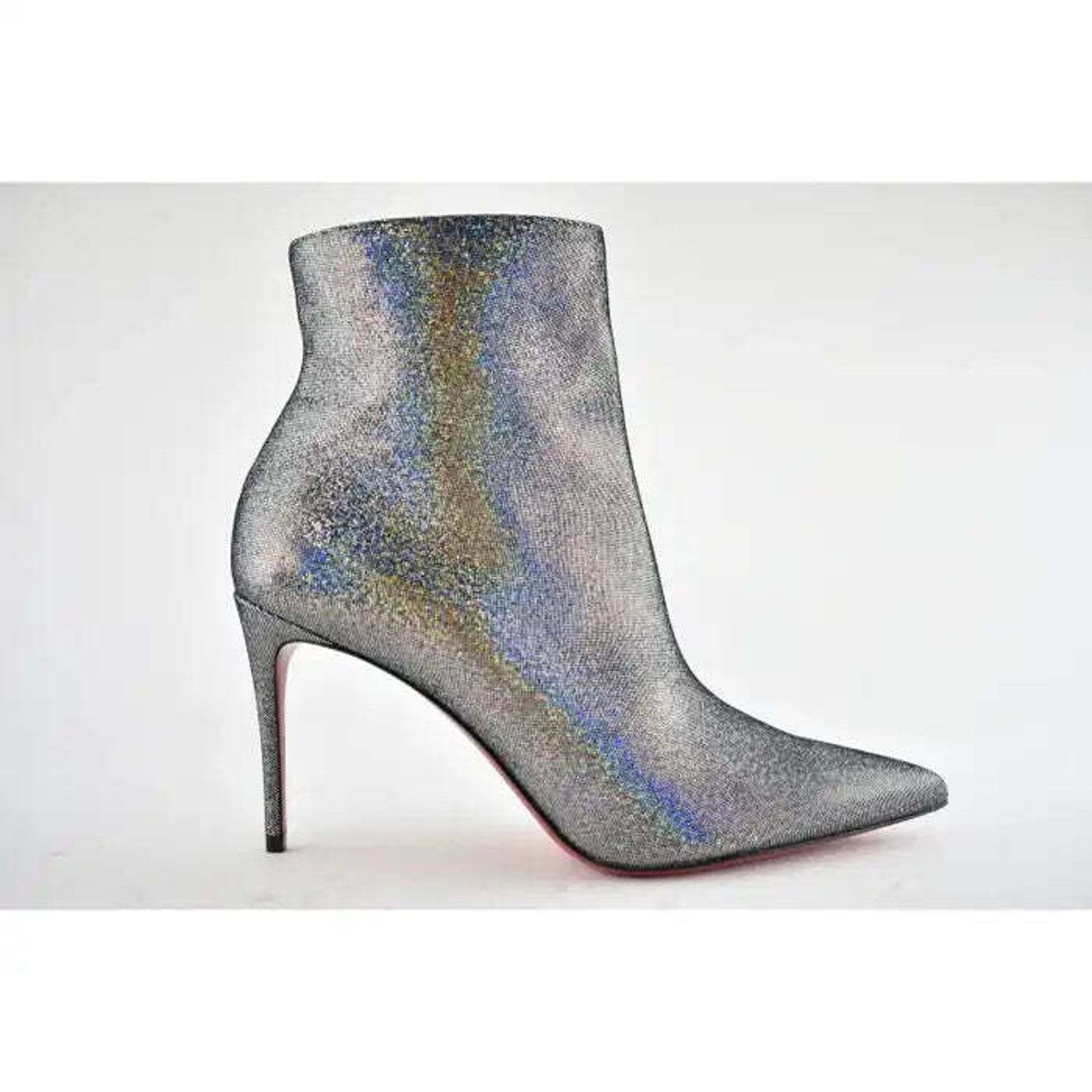 Christian Louboutin Christian Louboutin So Kate Booty 85 Silver Suede Disco Size US 12 / IT 42 - 3 Thumbnail