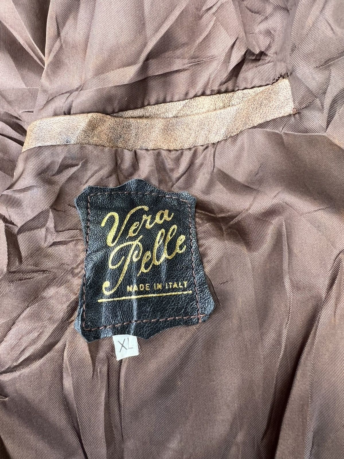 Vera Pelle Vera Pelle Vintage Leather Jacket Size US XL / EU 56 / 4 - 16 Thumbnail