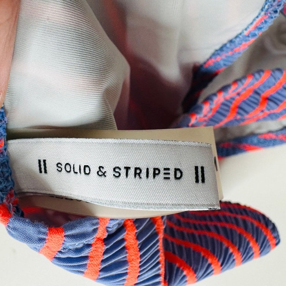 Solid & Striped Solid & Striped Lilac & Orange Striped Front Tie Bikini M Size M / US 6-8 / IT 42-44 - 11 Thumbnail
