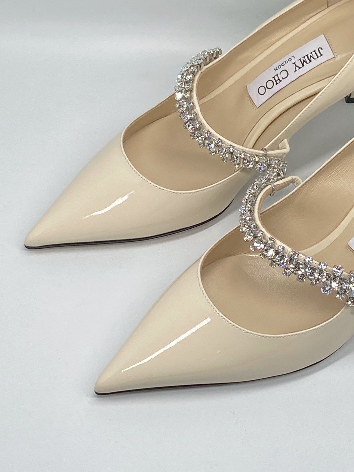 Jimmy Choo Jimmy Choo Bing Patent Crystal-Strap Pumps size 38 Size US 8 / IT 38 - 5 Thumbnail
