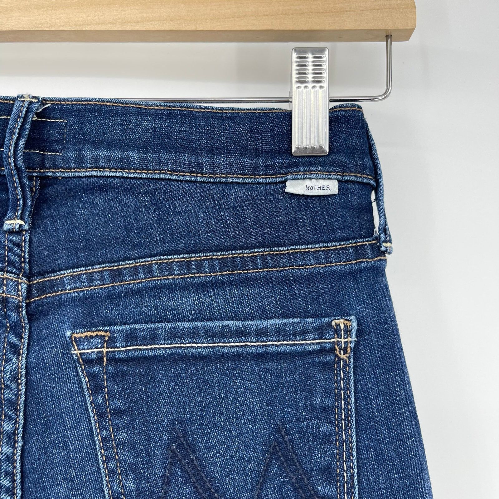 MOTHER MOTHER | The Outsider Crop Up Your Alley Dark Wash Jeans 24 Size 24" / US 00 / IT 34 - 10 Thumbnail