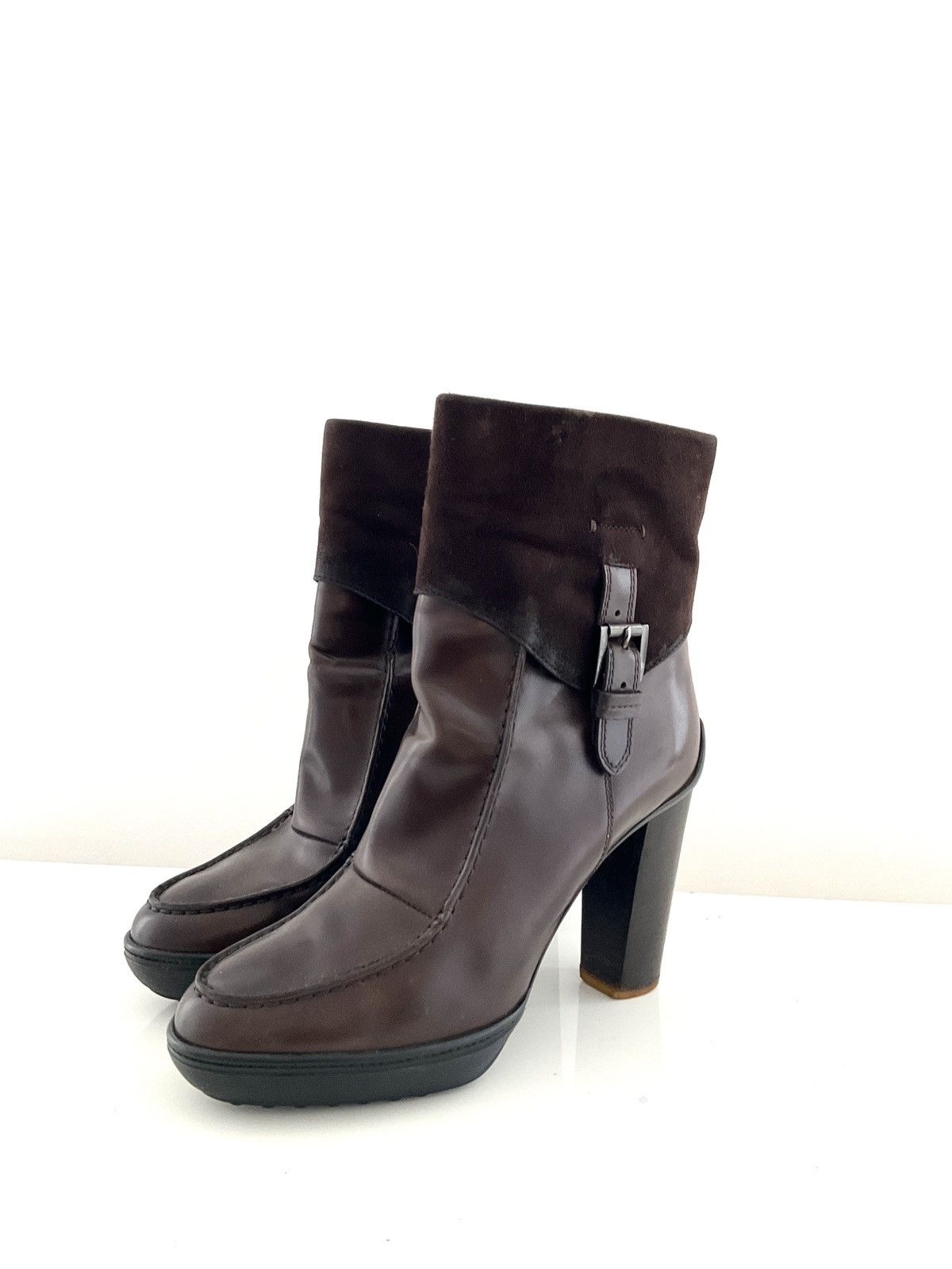 Tod's Tod’s ankle boots high heels brown Size US 7 / IT 37 - 4 Thumbnail