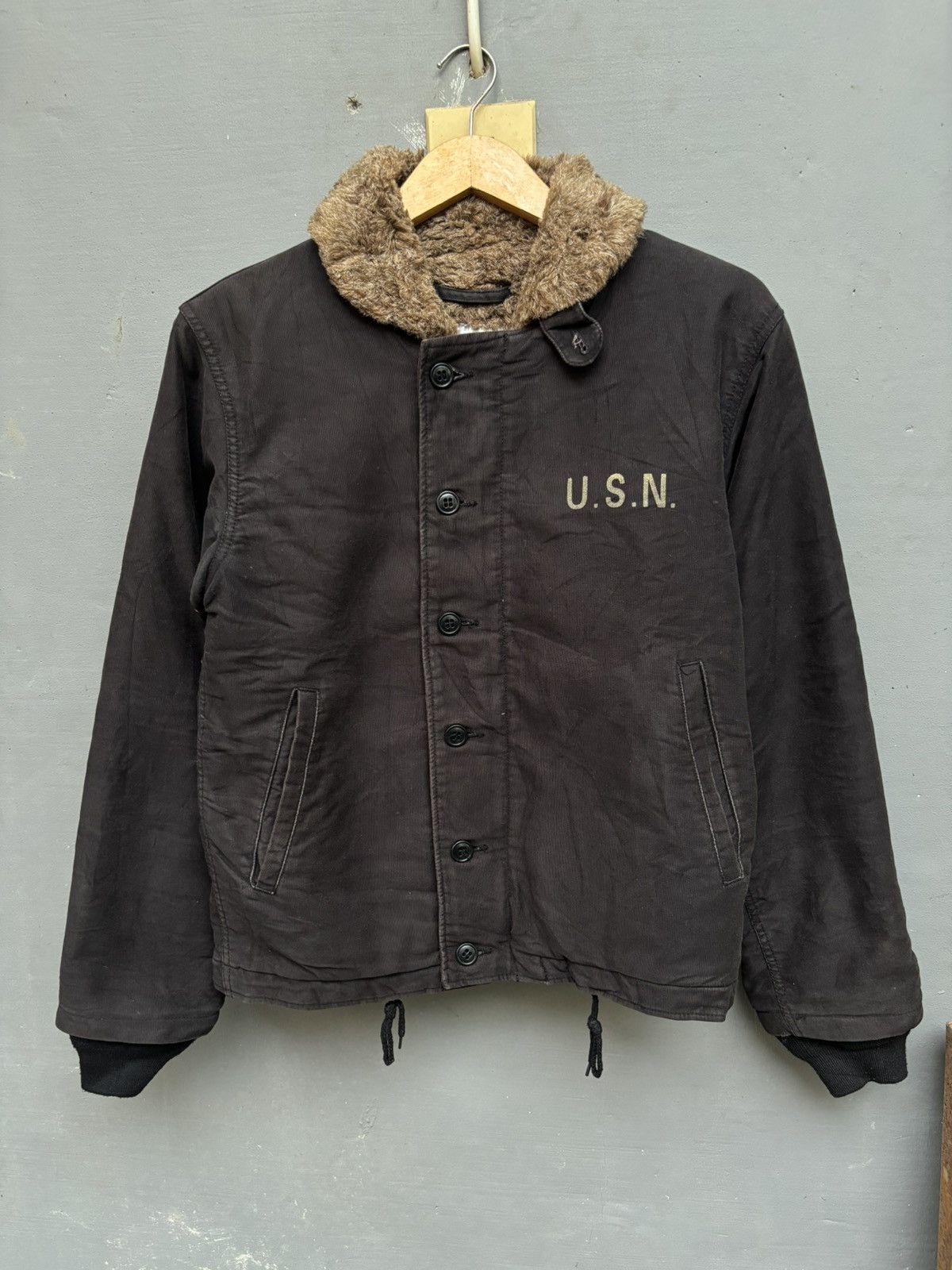 Japanese Brand Vintage n1 deck usn military jacket Size US S / EU 44-46 / 1 - 1 Thumbnail