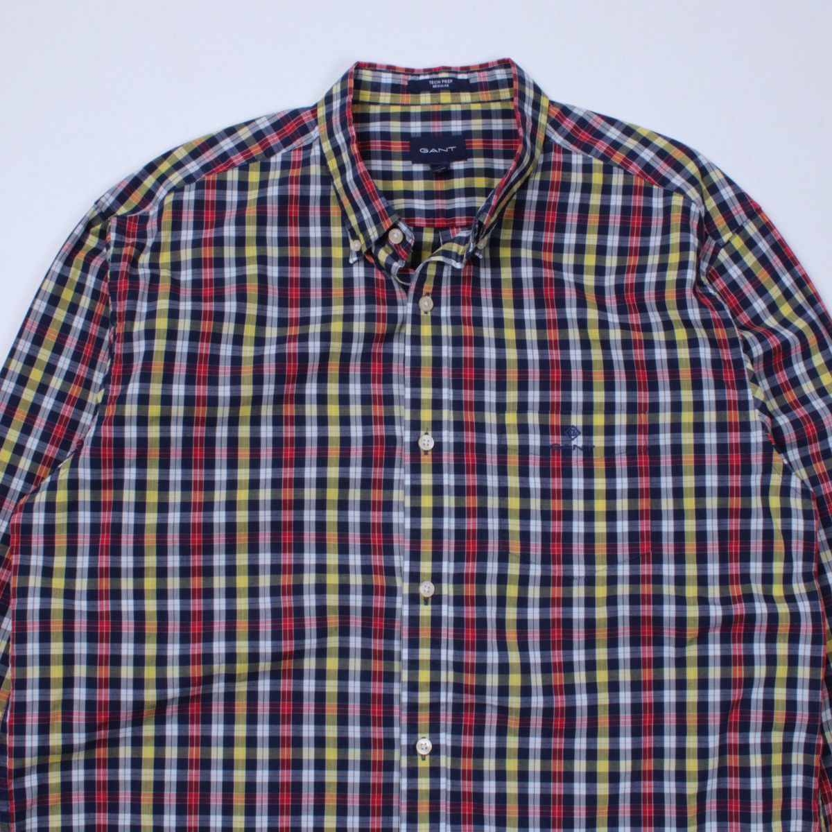 Designer × Gant GANT Tech Prep Multicolor Plaid Button Long Sleeve Shirt Size US XL / EU 56 / 4 - 5 Thumbnail