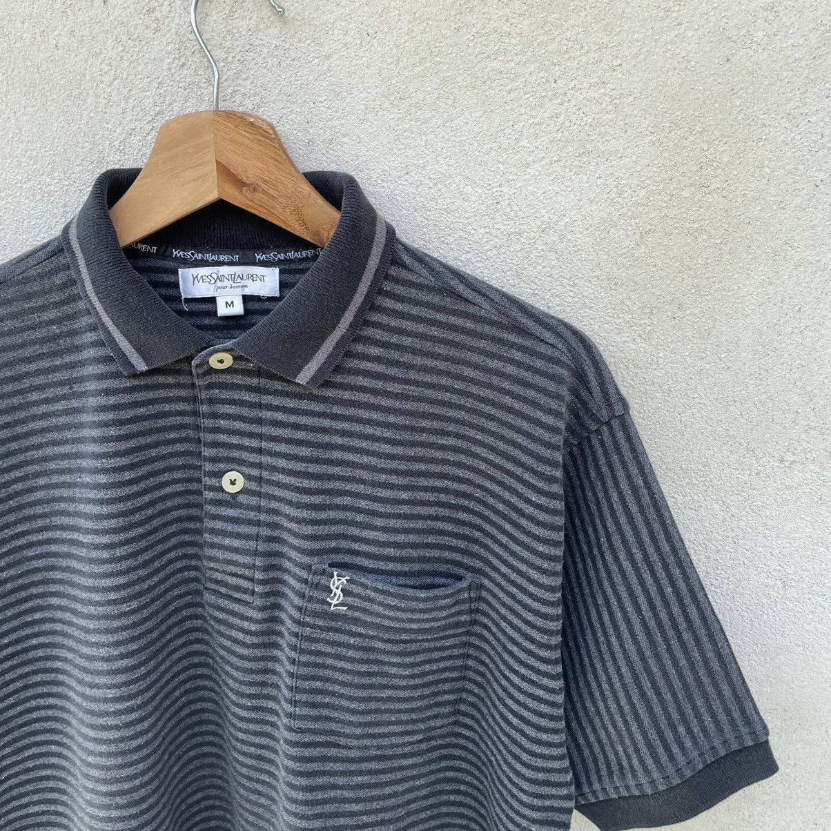 Designer × Yves Saint Laurent 90s Vintage Yves Saint Laurent Ysl Polo Shirt 🍒 Size US M / EU 48-50 / 2 - 3 Thumbnail